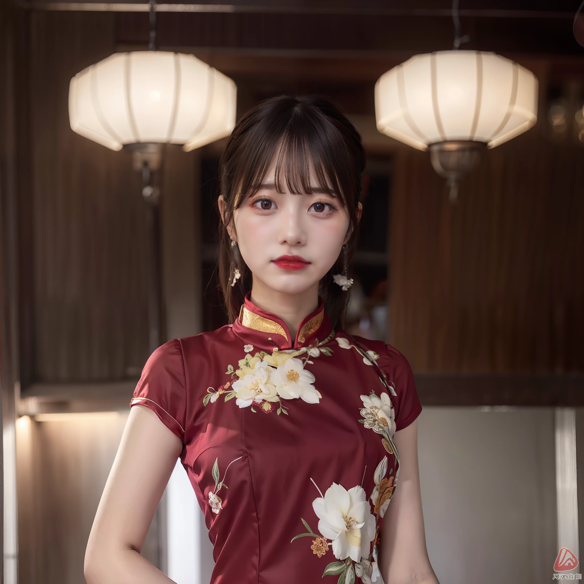 qipao dress、huge tit