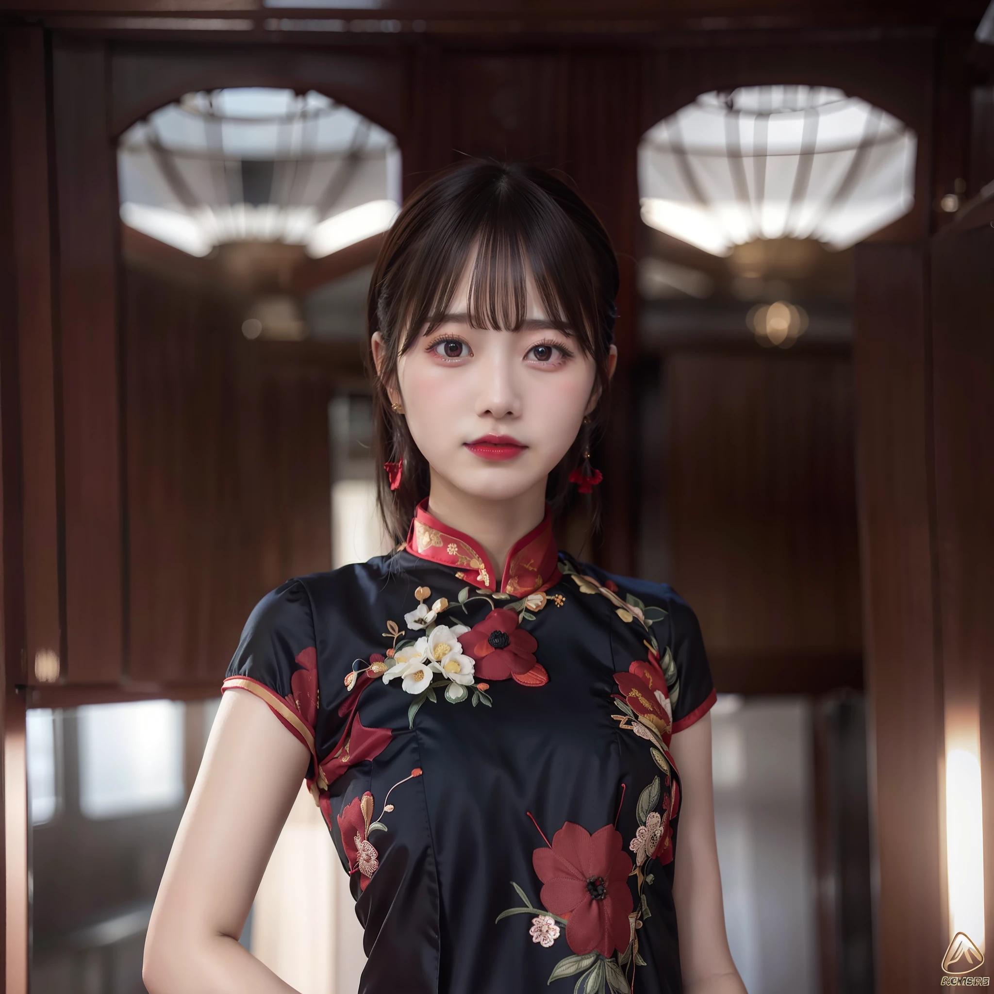 qipao dress、huge tit