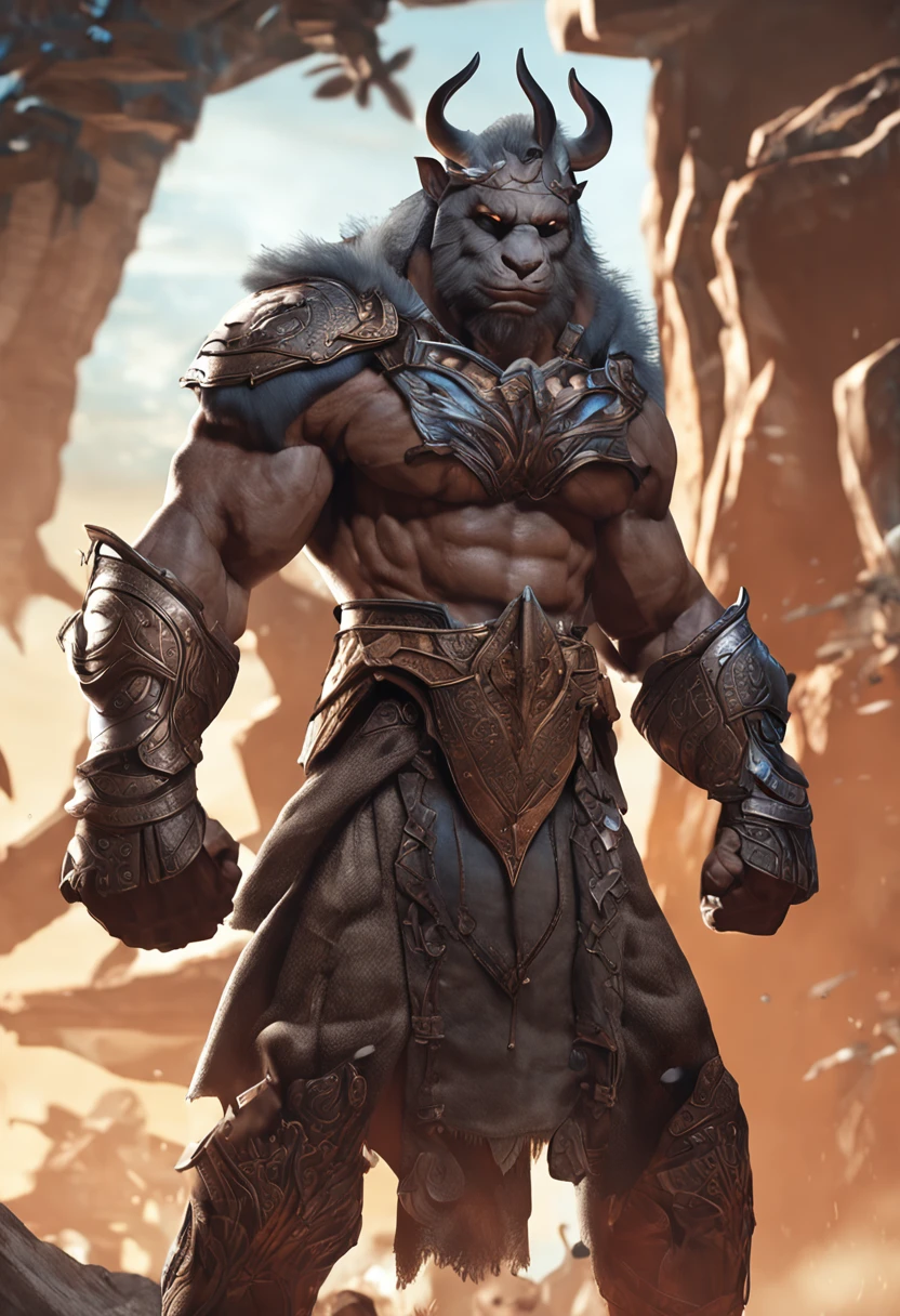 Game character standing drawing design,Mature beast beauty,Leather armor,Fur shoulders,Strong muscles,Beautiful body curves,The barefoot,With a huge boomerang,Different layers overlay,Different angles,(full bodyesbian:1.4),solid color backdrop,clean backdrop,depth of fields,high light,Real light,Ray traching,oc rendered,Hyper-realistic,best qualtiy,8K,Works of masters,super-fine,Detailed pubic hair,Correct anatomy,