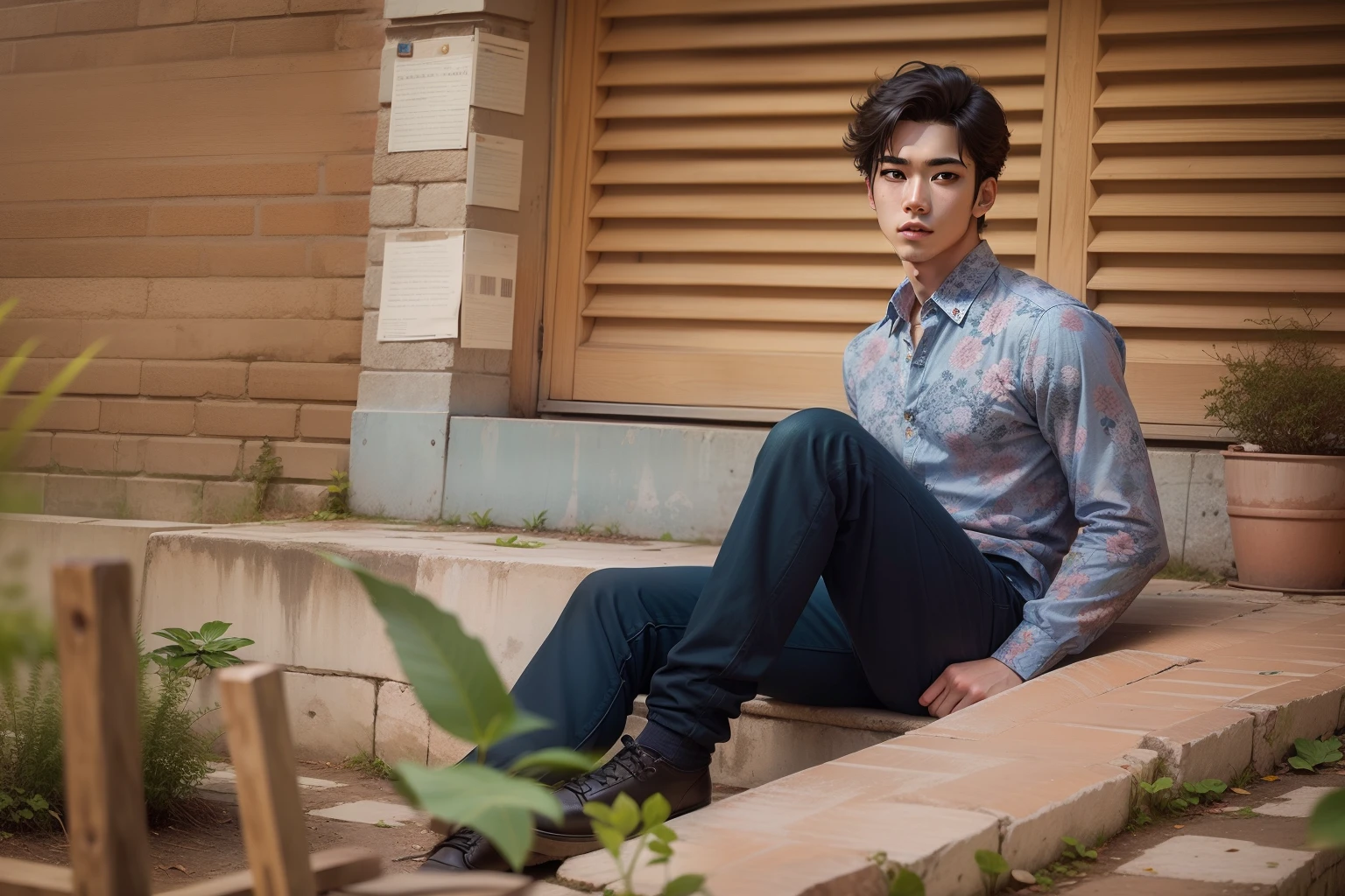 Real face unblur high quality handsome boy