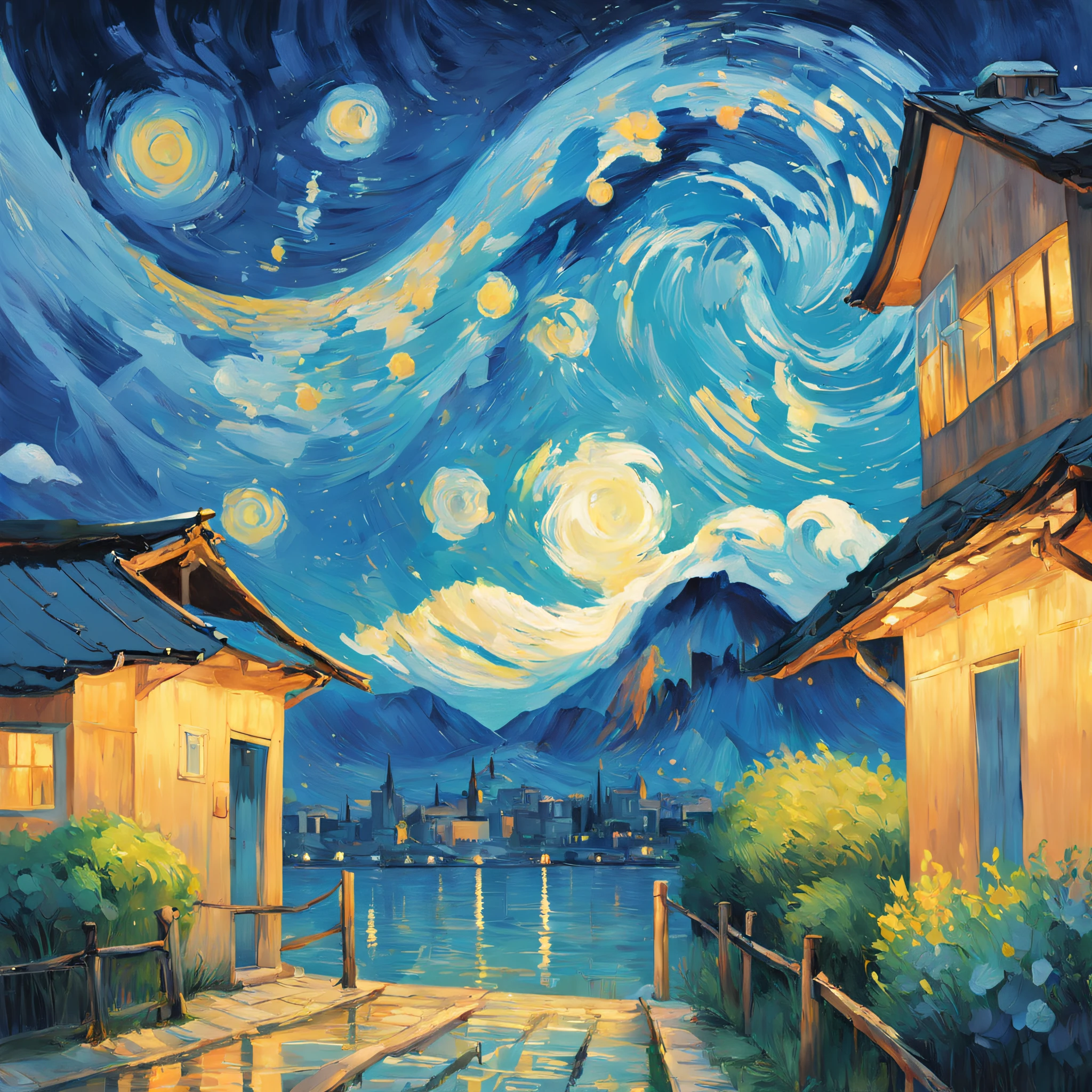 "Generate masterpieces and ultra-high quality paintings。Follow the instructions below、Can you create a beautiful painting painted in a Van Gogh-like style?
Referring to Van Gogh's style、Paint with bright, powerful colors and unique brushstrokes。
Incorporate nature and landscapes in the background that are similar to Van Gogh's works。Imagine a scene with landscapes of rich colors and emotions。
A single image contains a thematic element(Landscapes, objects, etc.)Please take care that there is only。Please do not include any other unnecessary elements。
Create paintings with unique brushstrokes and textures like Van Gogh。Please take good care of the texture due to the brush marks and the layering of colors。
Offensive language or situation、Elements of violence and anxiety、Discriminatory or insulting elements、Please do not include any sensitive topics or prejudices.。
Utilizing passionate expressions and unique styles like Van Gogh's works、We are waiting for beautiful paintings。