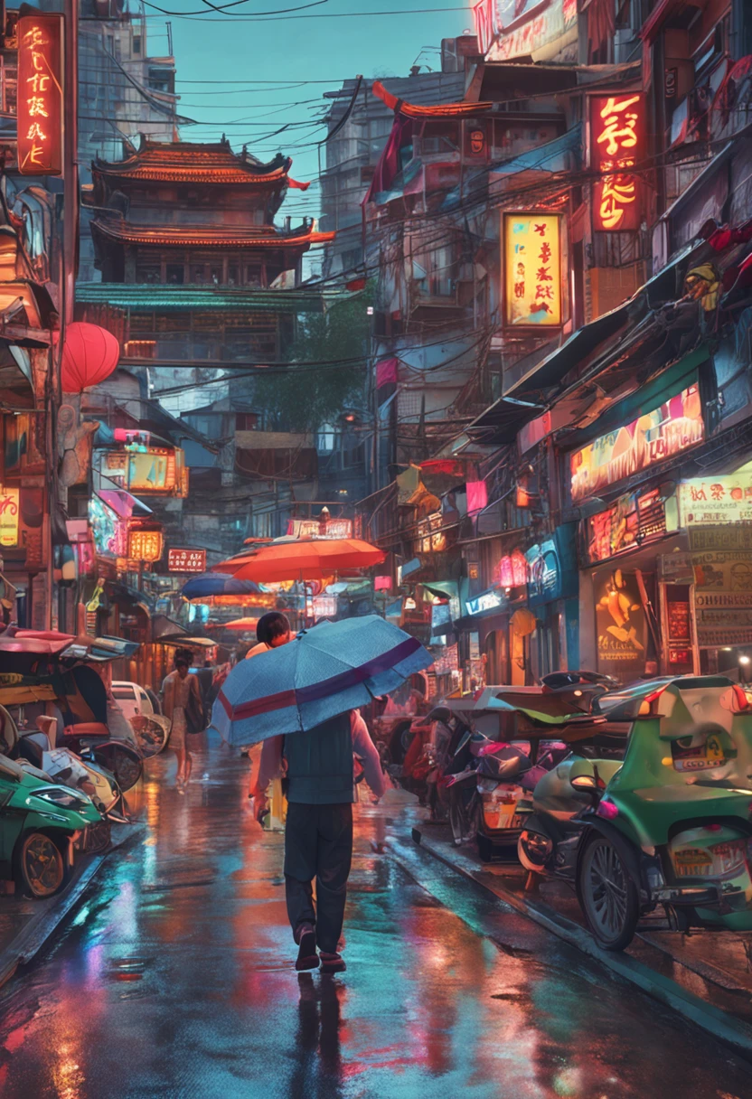 Wei Daxun，pop star，oil painted，8k