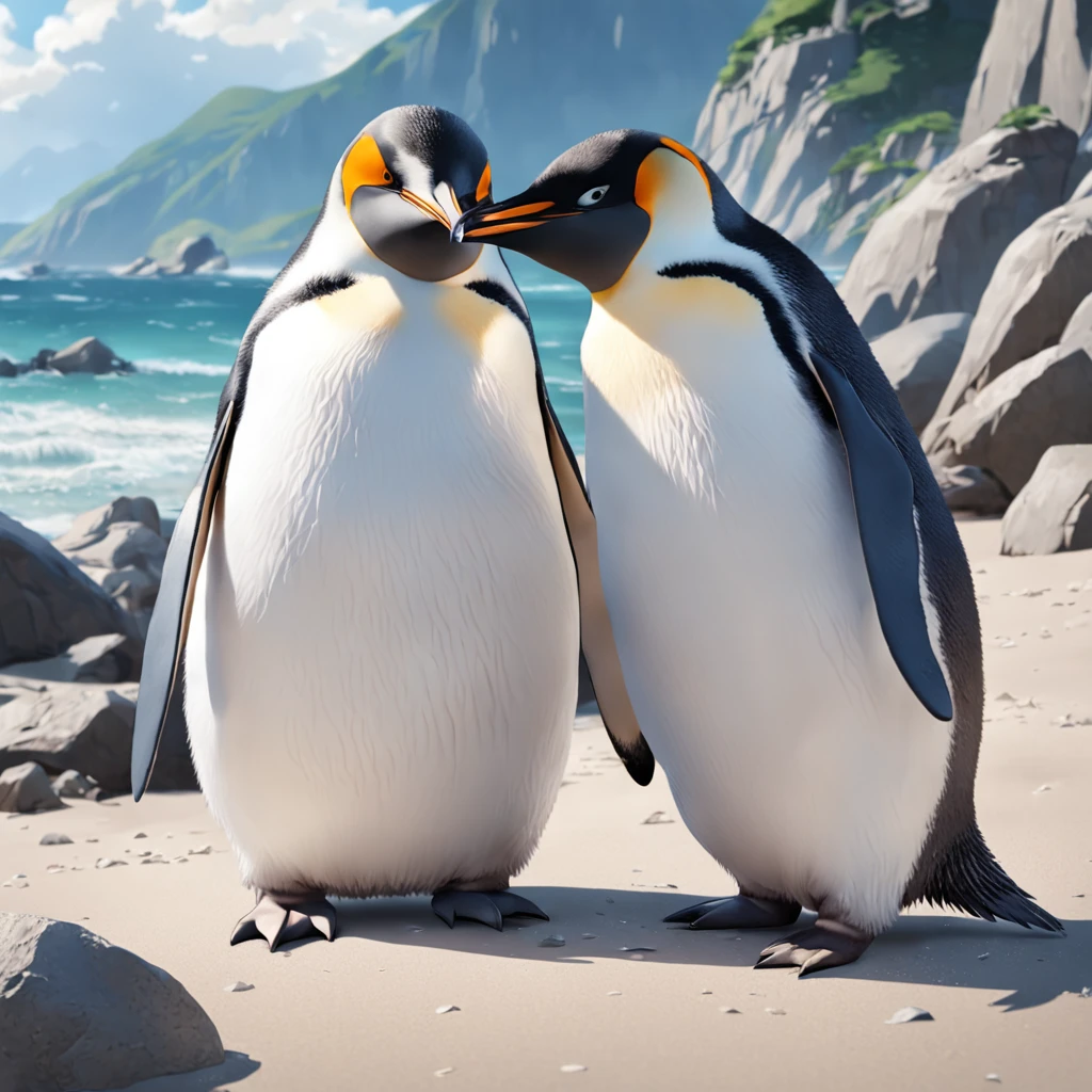 Generate masterpieces and ultra-high quality penguin images。Subject to the following conditions:、Can you please create a beautiful penguin image?
Only one penguin should appear in each image。Do not contain other penguins or animals。Make sure there is only one penguin in the scene。
Don't let penguins have more limbs than they need、Draw in a natural posture。While maintaining cuteness、Avoid excessive display of limbs。
Be careful not to introduce penguins or unwanted elements into the scene in the background。In a bright and natural environment、Imagine a scene with a happy expression of a penguin。
Draw carefully so that the tail does not come out on the penguin's ass。Adjust it to keep a natural look。
So that the penguin's neck is of the right length,、Balance and draw。Be careful not to be excessively long。
Draw a chubby penguin body shape。Rounded body or、Beautifully reproduce the fluffy feeling of obesity。
Please try to make sure that the generated image is a beautiful one with only one penguin.。Unpleasant facial expressions and situations、Elements of violence and anxiety、Discriminatory or insulting elements、Please do not include any sensitive topics or prejudices.。
Comply with these instructions、We are waiting for amazing images that maximize the loveliness and beauty of penguins。