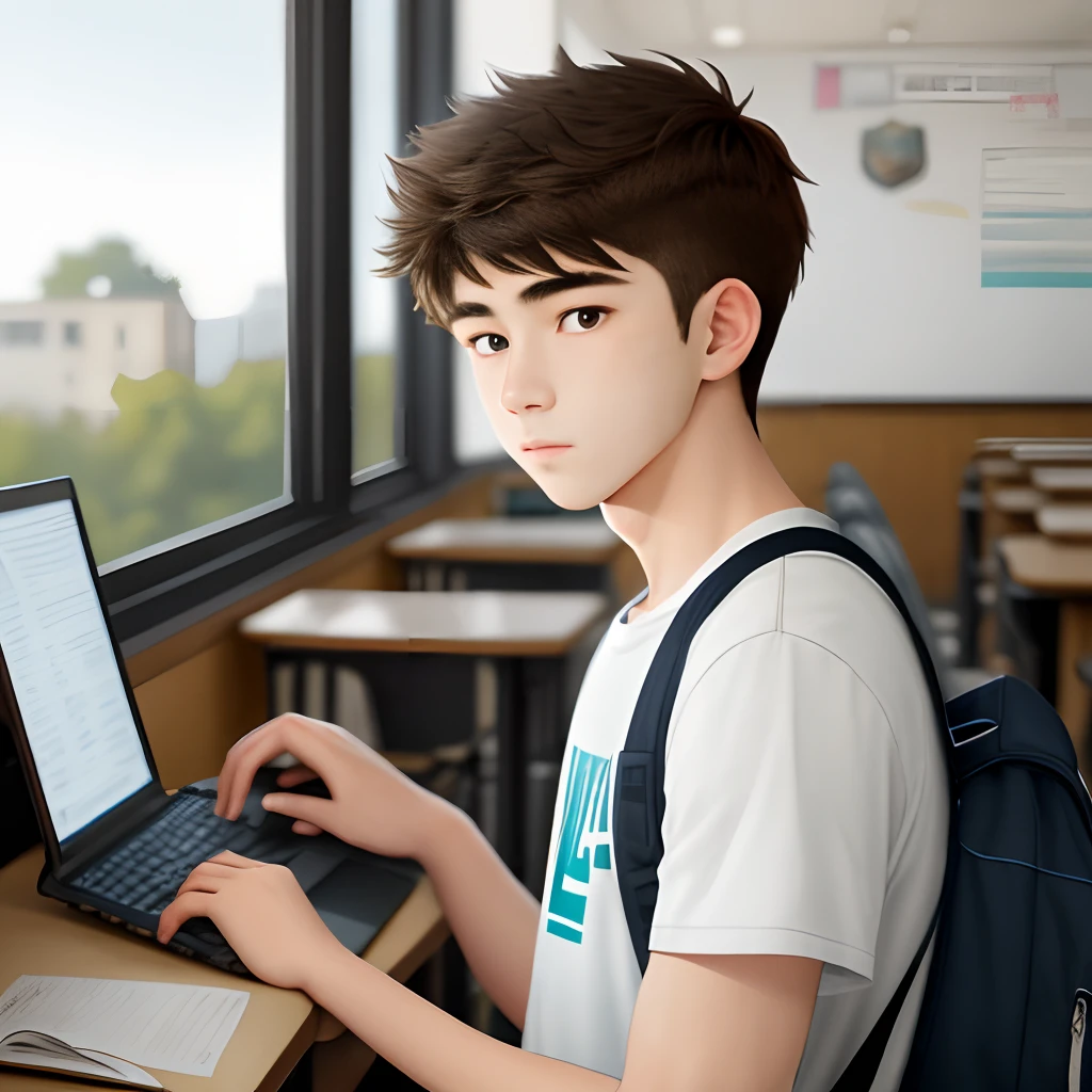 Gentle -yeld mahigh school student