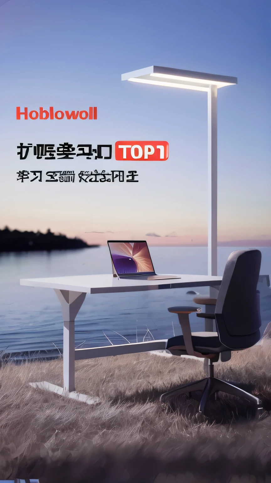 Close-up of a table，There is a laptop on it, jinyiwei, product introduction photos, top angle, Official product image, product introduction photos, top - view, howard, best selling, most popular, promotional render, high-angle view, ƒ 1. 8, ƒ1.8, exploitable image, high quality topical render