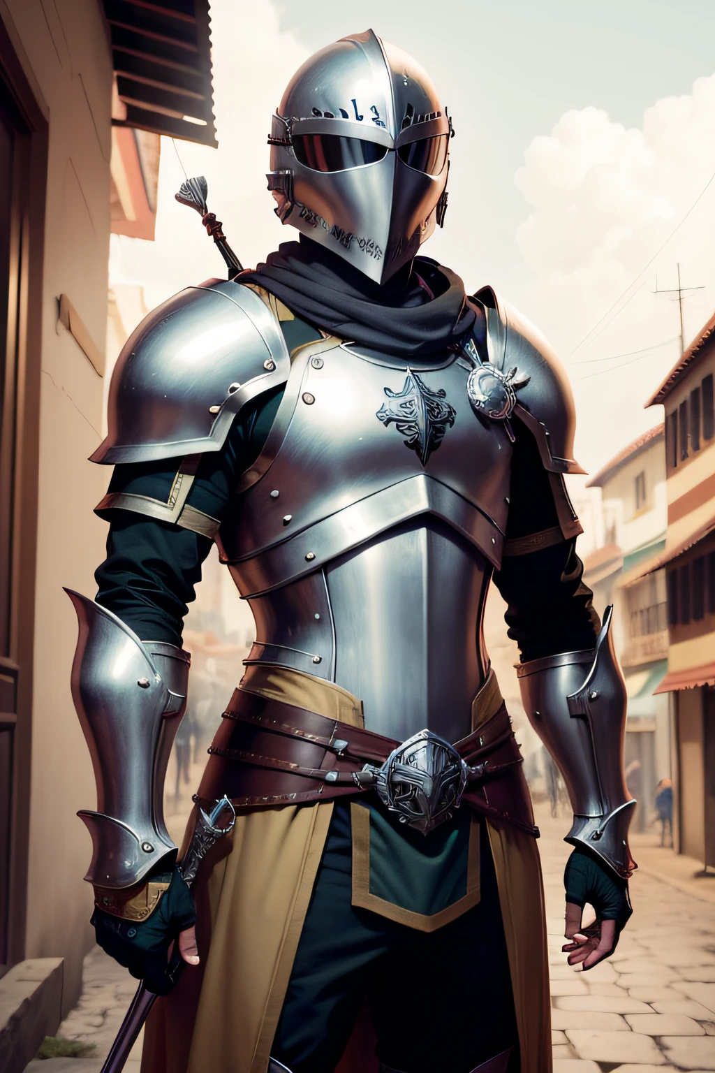 Guerreiro de armadura grande
