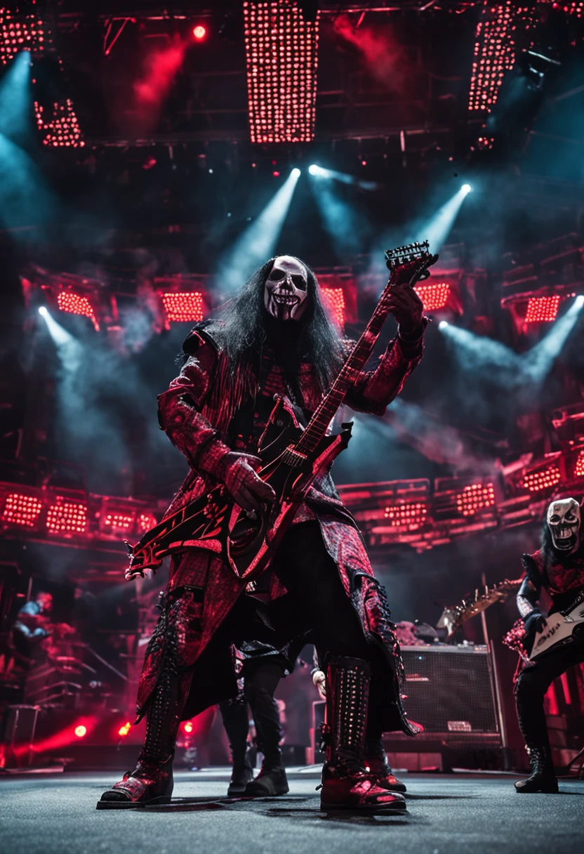 there is slipknot band in big stage with babymetal band