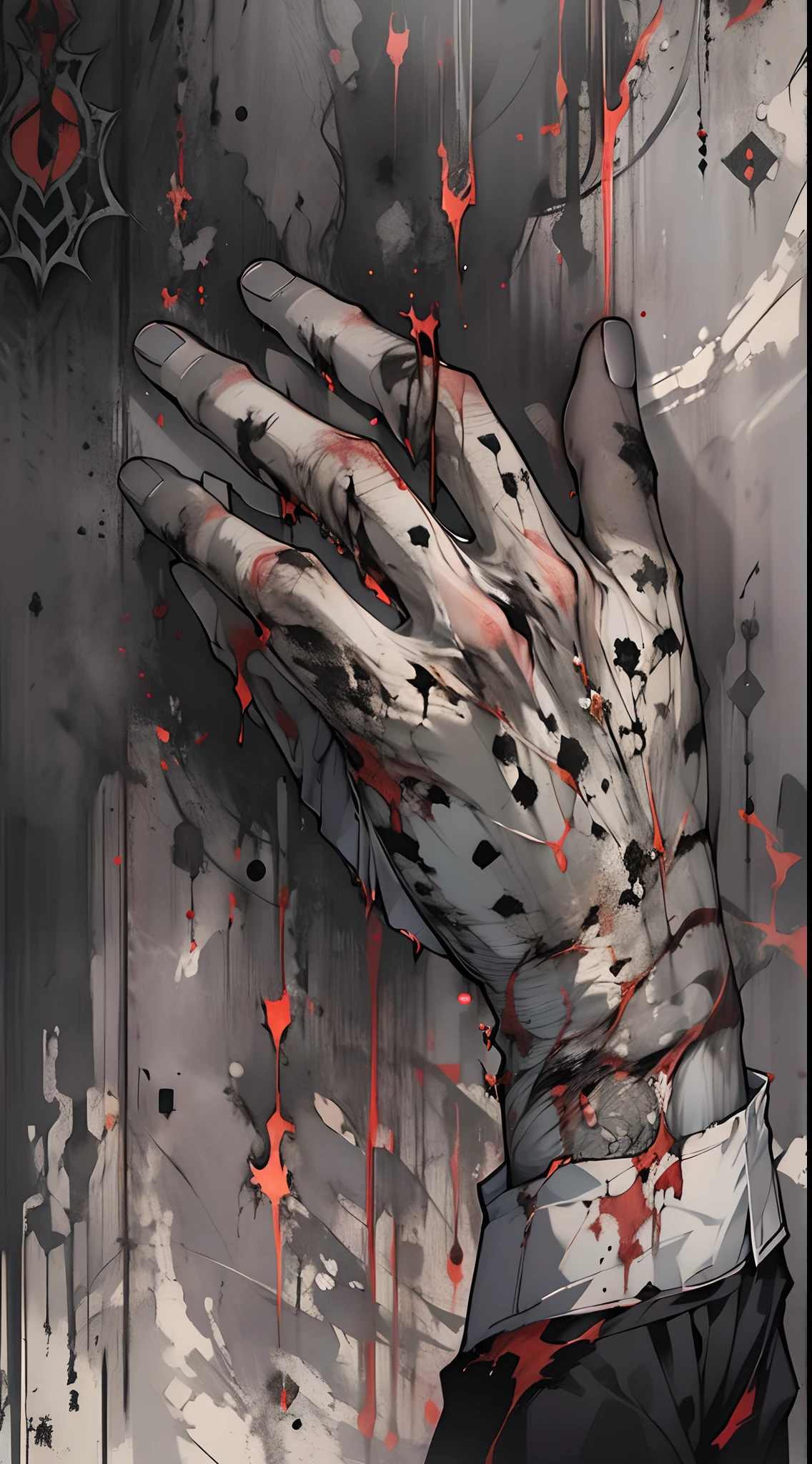 A young man raised his palm,Black spots began to appear above the wound,Gradually spread throughout the arm,Pus oozes from the wound。It was surrounded by a gloomy atmosphere,It reveals an aura of terror