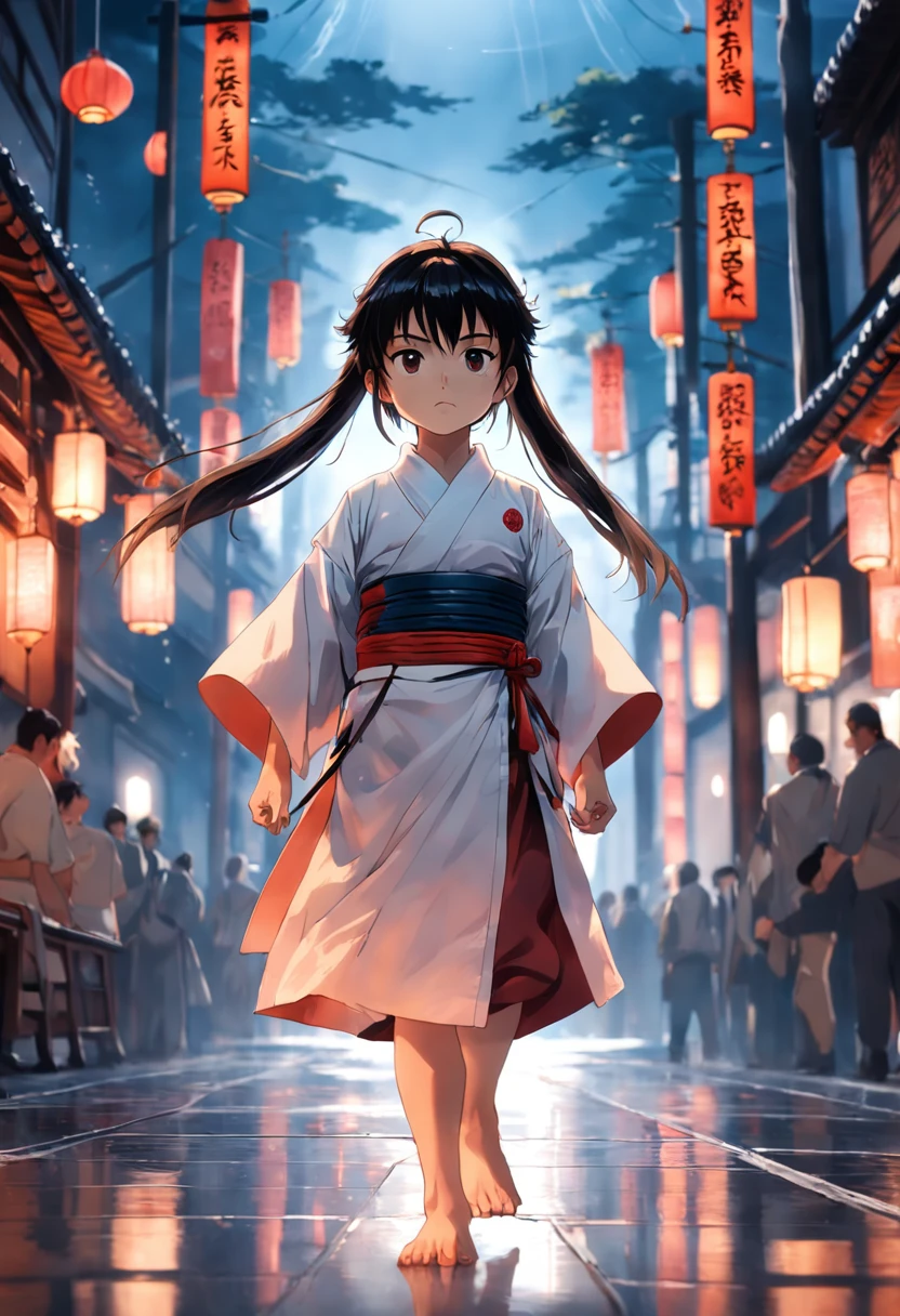7 girl samurai, full bodyesbian,Barefoot,Front view, Focus on appearance,Reflect everything, (tmasterpiece) (8K high resolution) (best qualityer) (hyperdefined) (Ultra photo realsisim)(photo RAW) (photograph of-realistic) (Bright lighting)