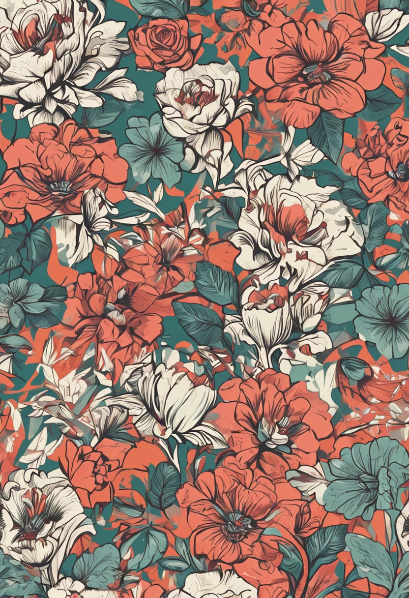 Home textile print pattern design