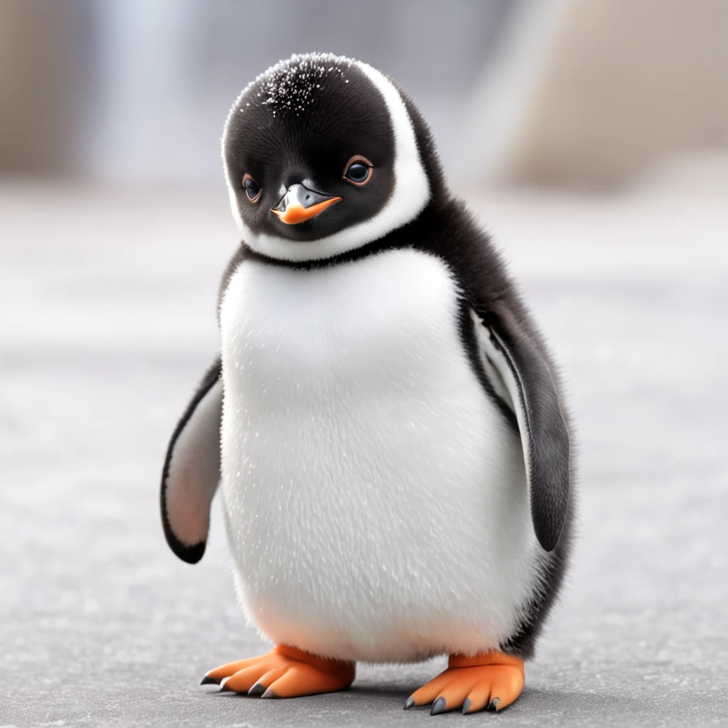 "Generate cute penguin images in super high quality anime style。Subject to the following conditions:、Can you please create an anime-style image of a beautiful penguin? Make sure that only one cute cartoon-style penguin appears in each image。Do not contain other penguins or animals。Make sure there is only one anime-style cute penguin in the scene。 Don't let penguins have more limbs than they need、Please draw with a natural posture while incorporating anime-style features。While maintaining cuteness、Avoid excessive display of limbs。 Be careful to draw a natural anime-style environment in the background.。Imagine a scene with a cute anime-style penguin with a happy expression.。 Draw carefully so that the tail does not come out on the penguin's ass。Adjust it to keep a natural look。 So that the penguin's neck is of the right length,、Please adjust the balance while maintaining the characteristics of anime。 Draw a penguin body shape in an anime style chubby。Cute rounded body and、Beautifully reproduce the fluffy feeling of obesity。 Make sure the cheeks are not emphasized.、Draw a cute penguin in anime style with a neat impression。 Please try to make sure that the anime-style image that is generated is a beautiful one with only one penguin.。Unpleasant facial expressions and situations、Elements of violence and anxiety、Discriminatory or insulting elements、Please do not include any sensitive topics or prejudices.。 Comply with these instructions、Maximize the charm of cute anime-style penguins、We are waiting for you wonderful images with a neat impression。"