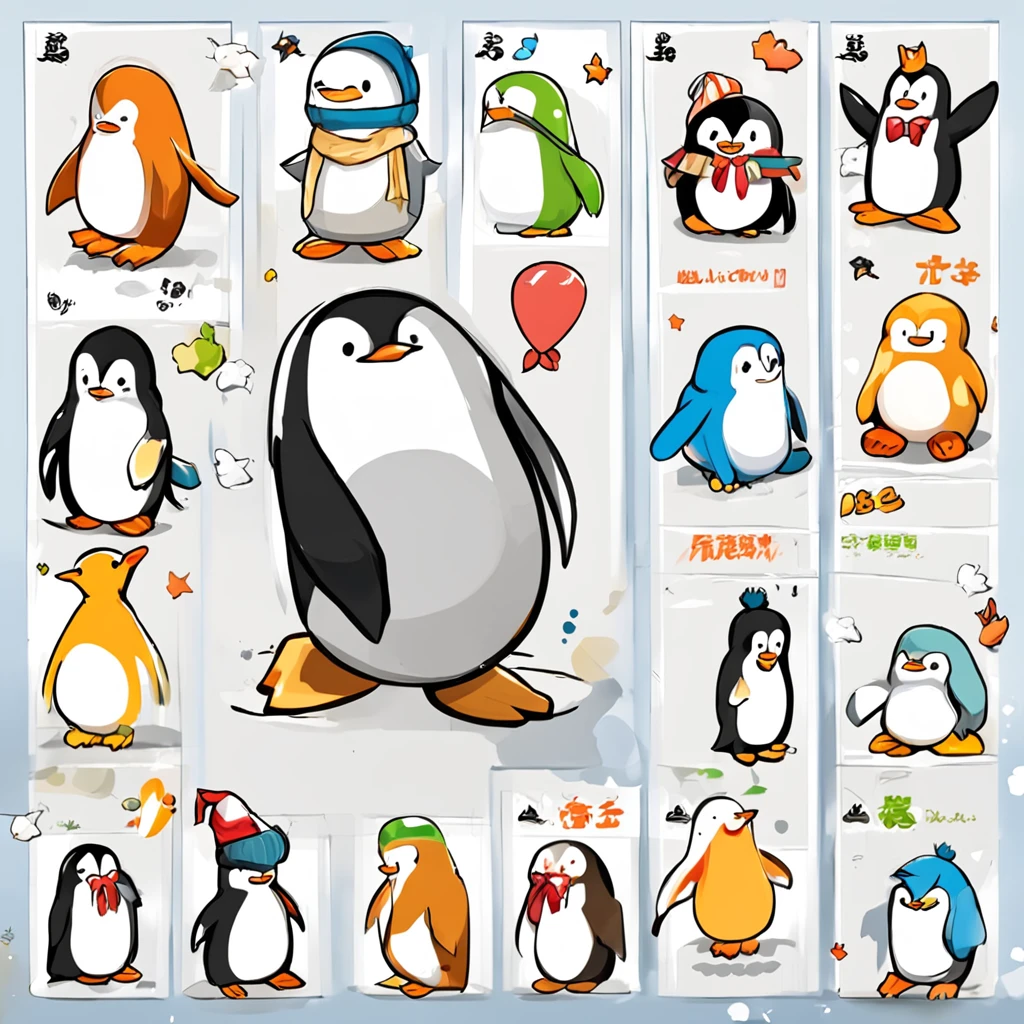 "Generate cute penguin images in super high quality anime style。Subject to the following conditions:、Can you please create an anime-style image of a beautiful penguin? Make sure that only one cute cartoon-style penguin appears in each image。Do not contain other penguins or animals。Make sure there is only one anime-style cute penguin in the scene。 Don't let penguins have more limbs than they need、Please draw with a natural posture while incorporating anime-style features。While maintaining cuteness、Avoid excessive display of limbs。 Be careful to draw a natural anime-style environment in the background.。Imagine a scene with a cute anime-style penguin with a happy expression.。 Draw carefully so that the tail does not come out on the penguin's ass。Adjust it to keep a natural look。 So that the penguin's neck is of the right length,、Please adjust the balance while maintaining the characteristics of anime。 Draw a penguin body shape in an anime style chubby。Cute rounded body and、Beautifully reproduce the fluffy feeling of obesity。 Make sure the cheeks are not emphasized.、Draw a cute penguin in anime style with a neat impression。 Please try to make sure that the anime-style image that is generated is a beautiful one with only one penguin.。Unpleasant facial expressions and situations、Elements of violence and anxiety、Discriminatory or insulting elements、Please do not include any sensitive topics or prejudices.。 Comply with these instructions、Maximize the charm of cute anime-style penguins、We are waiting for you wonderful images with a neat impression。"