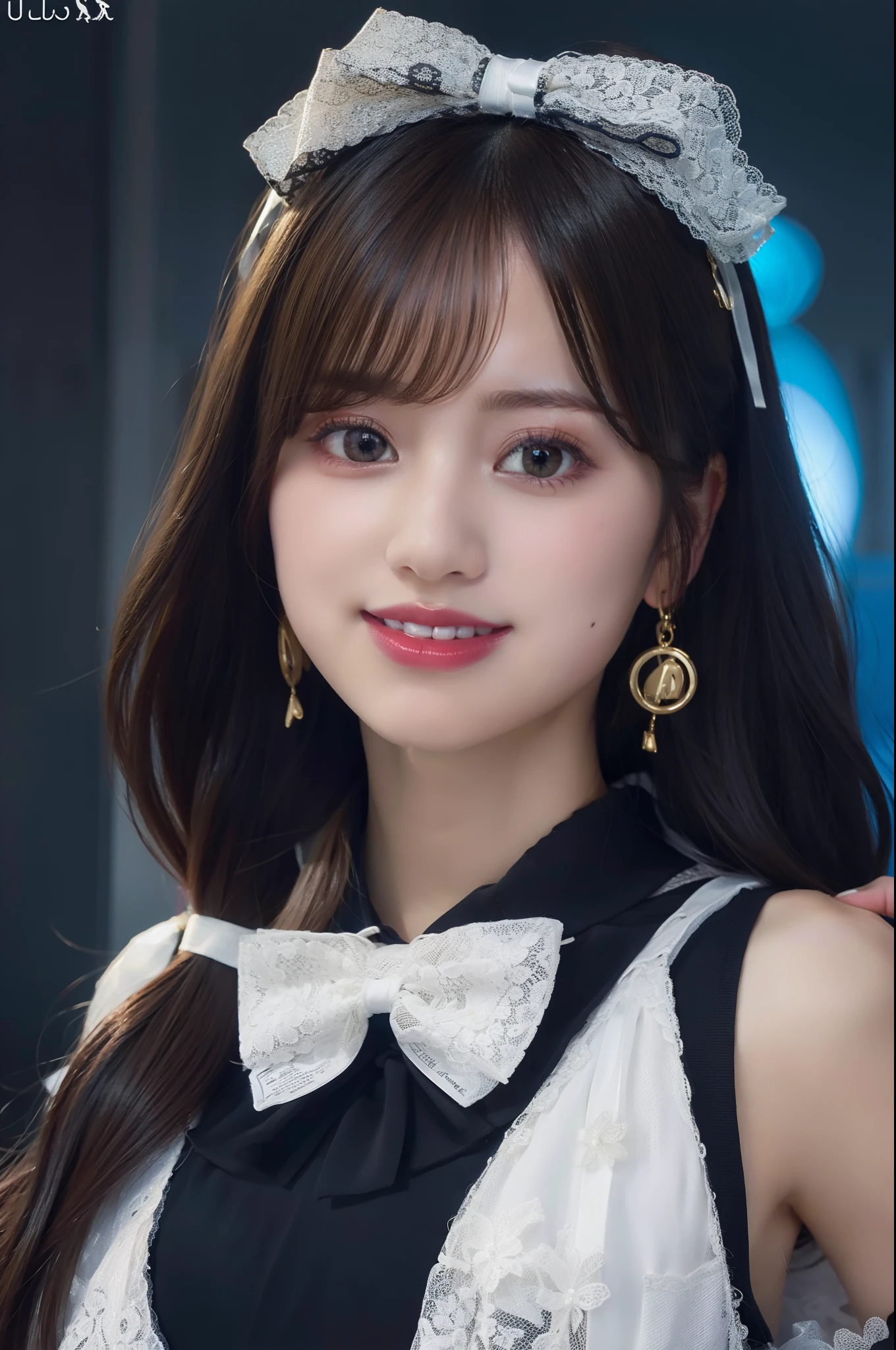 A close up of a woman wearing a dress and a bow tie - SeaArt AI