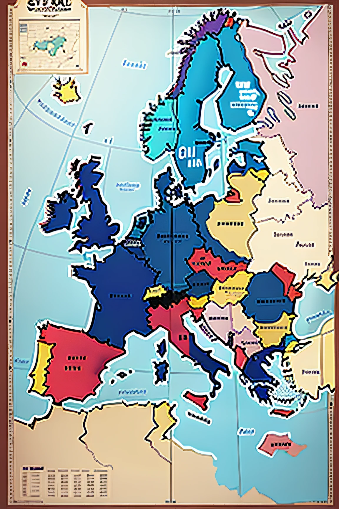 Standard map of Europe
