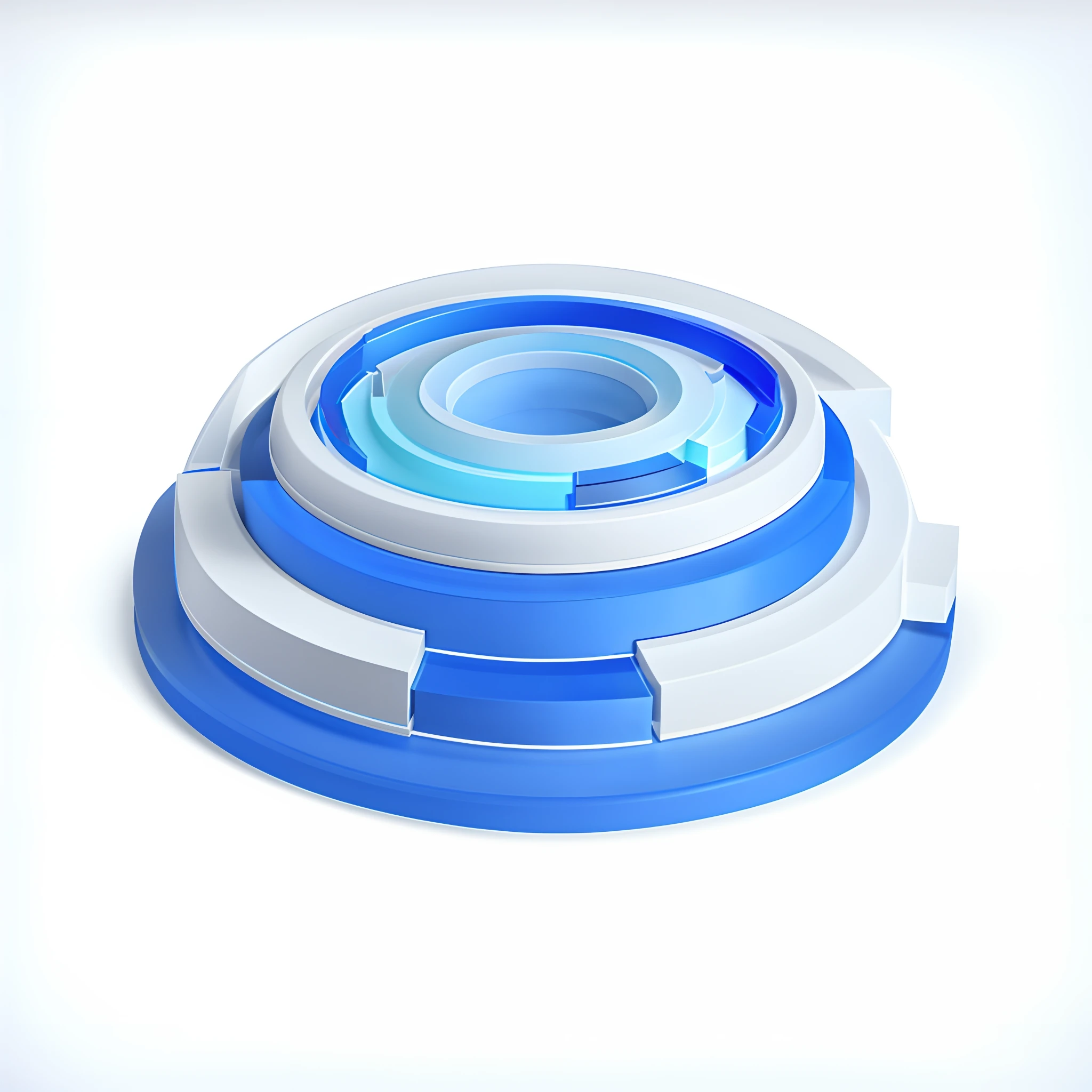 3D base, Blue gradient, Matte glass, Transparent technology, Ultra-minimalist appearance, Bright colors, Studio lights, Blue and white background, industrial design, rich details​, Ultra HD, drools, Pinterest, Ray tracing, iso-distance view, blender, C4D, OC renderer, High quality, 16k