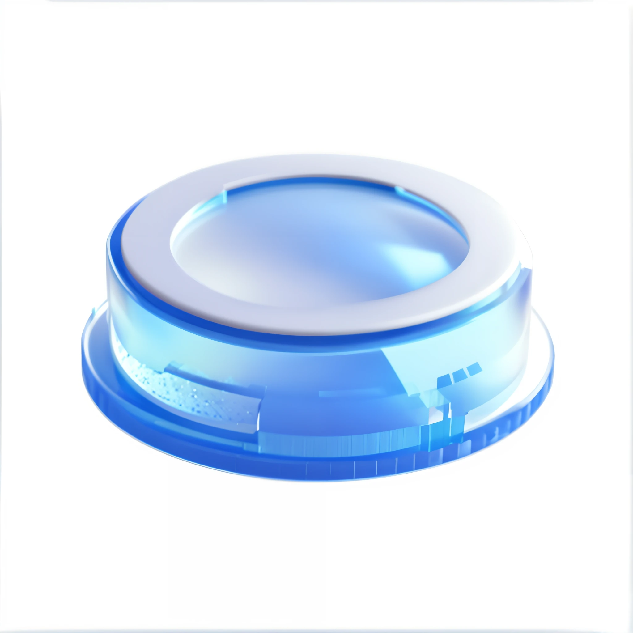 3D base, Blue gradient, Matte glass, Transparent technology, Ultra-minimalist appearance, Bright colors, Studio lights, Blue and white background, industrial design, rich details​, Ultra HD, drools, Pinterest, Ray tracing, iso-distance view, blender, C4D, OC renderer, High quality, 16k