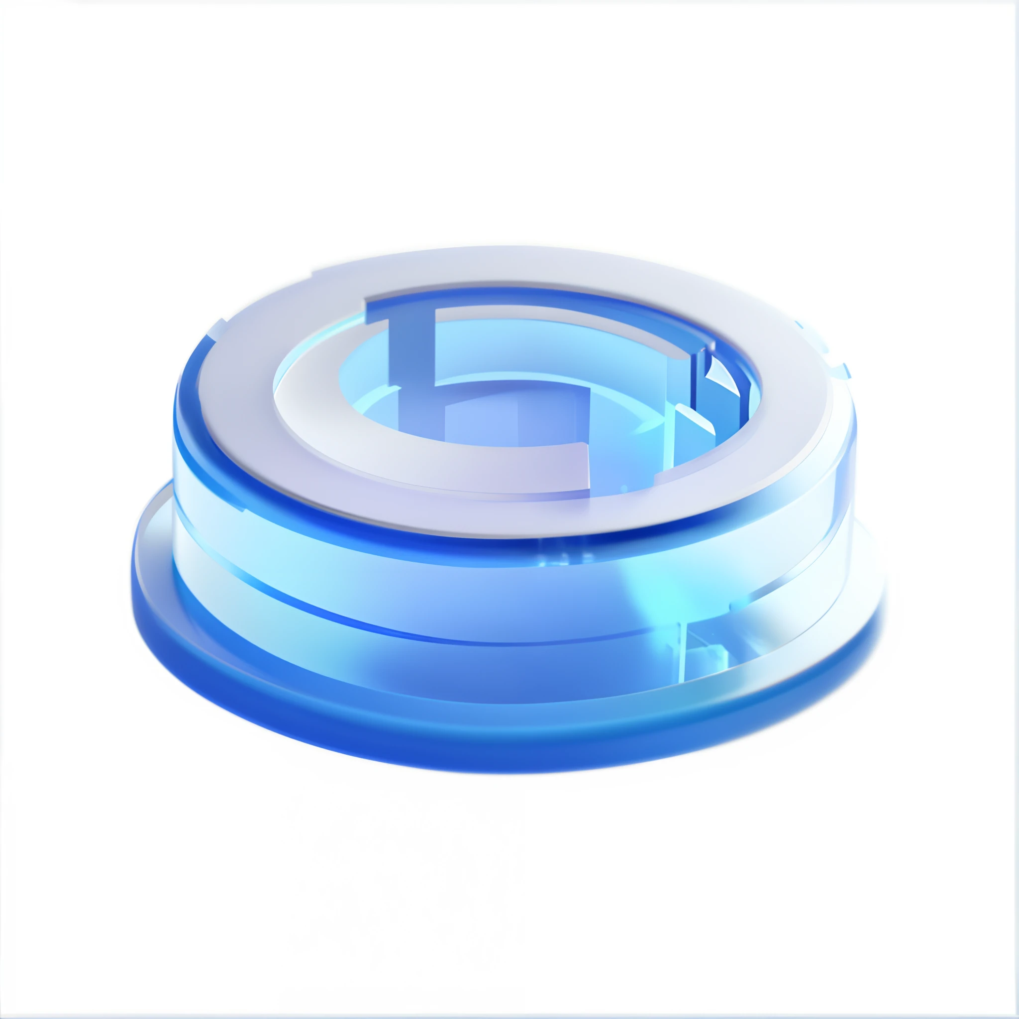 3D base, Blue gradient, Matte glass, Transparent technology, Ultra-minimalist appearance, Bright colors, Studio lights, Blue and white background, industrial design, rich details, Ultra HD, drools, Pinterest, Ray tracing, iso-distance view, blender, C4D, OC renderer, High quality, 16k