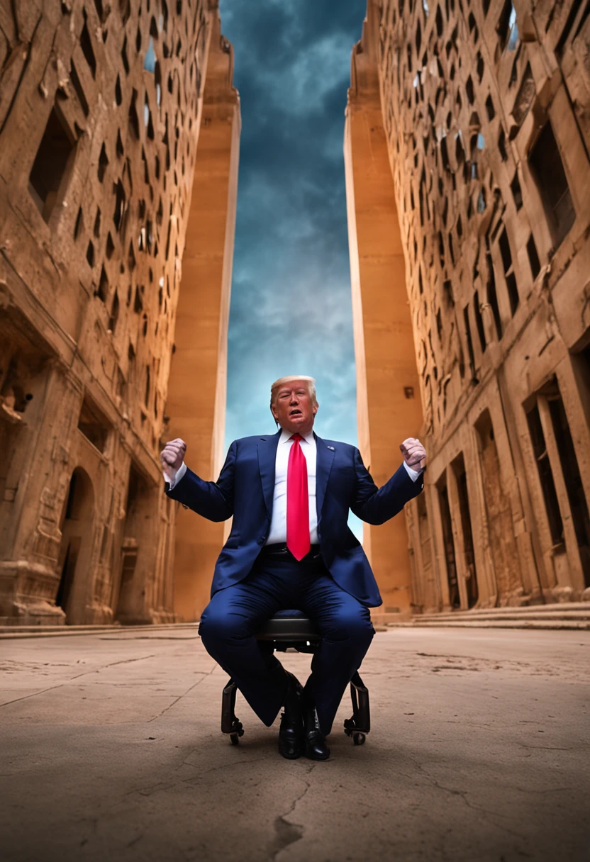 Donald Trump doing Blue steel pose from derek zoolander