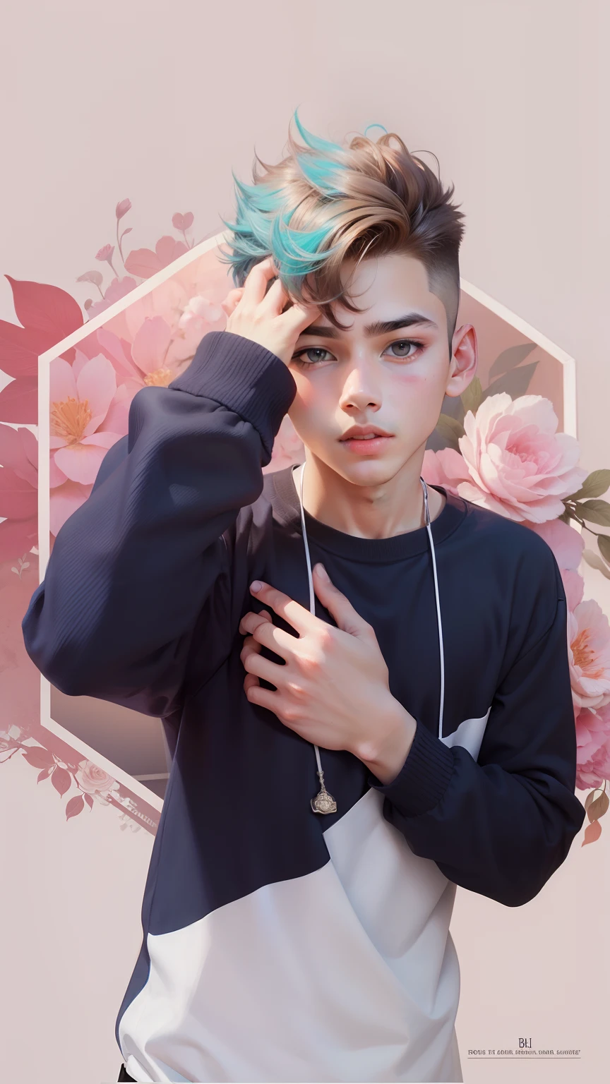 Background change handsome boy cute
