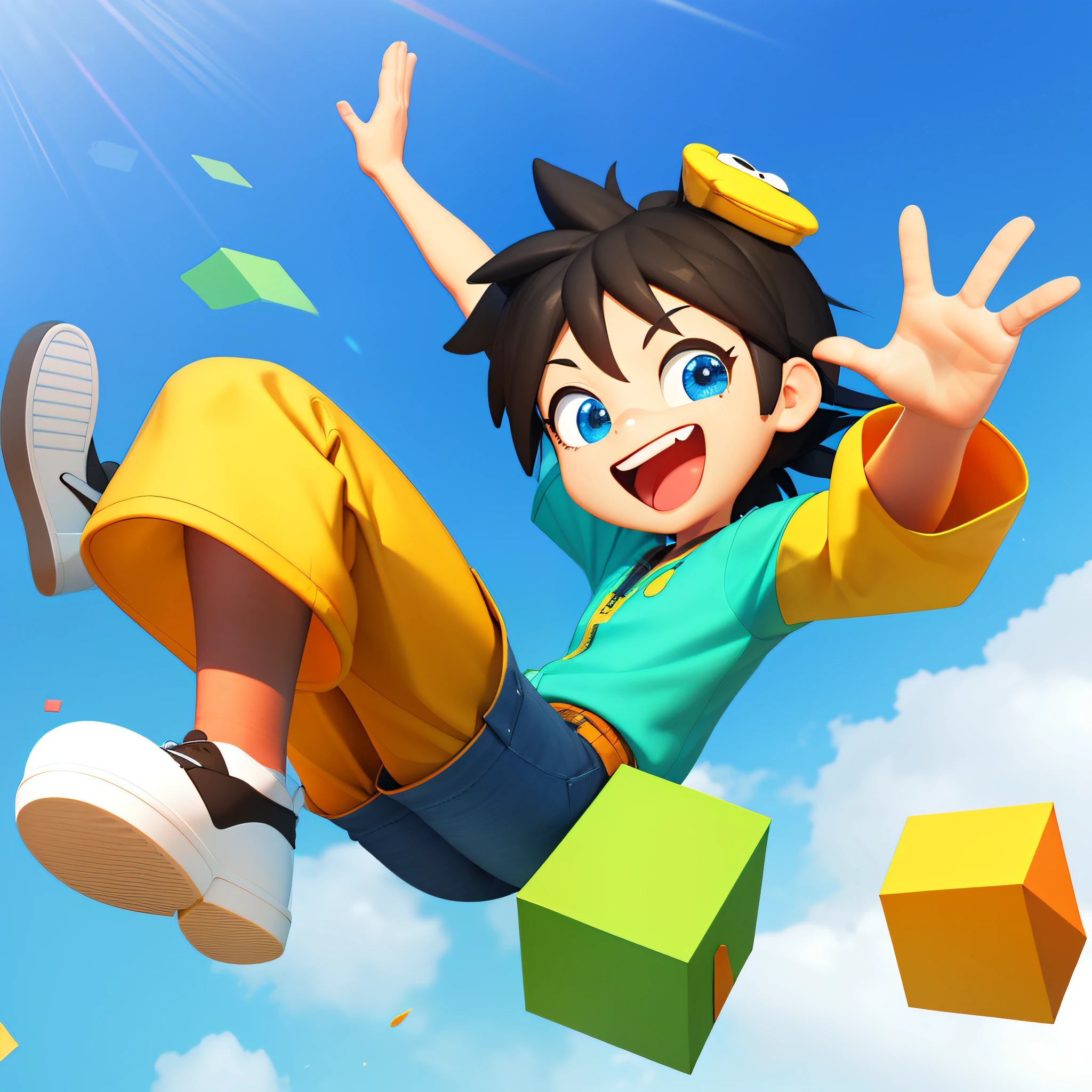 3d cartoon,Feel prosperous