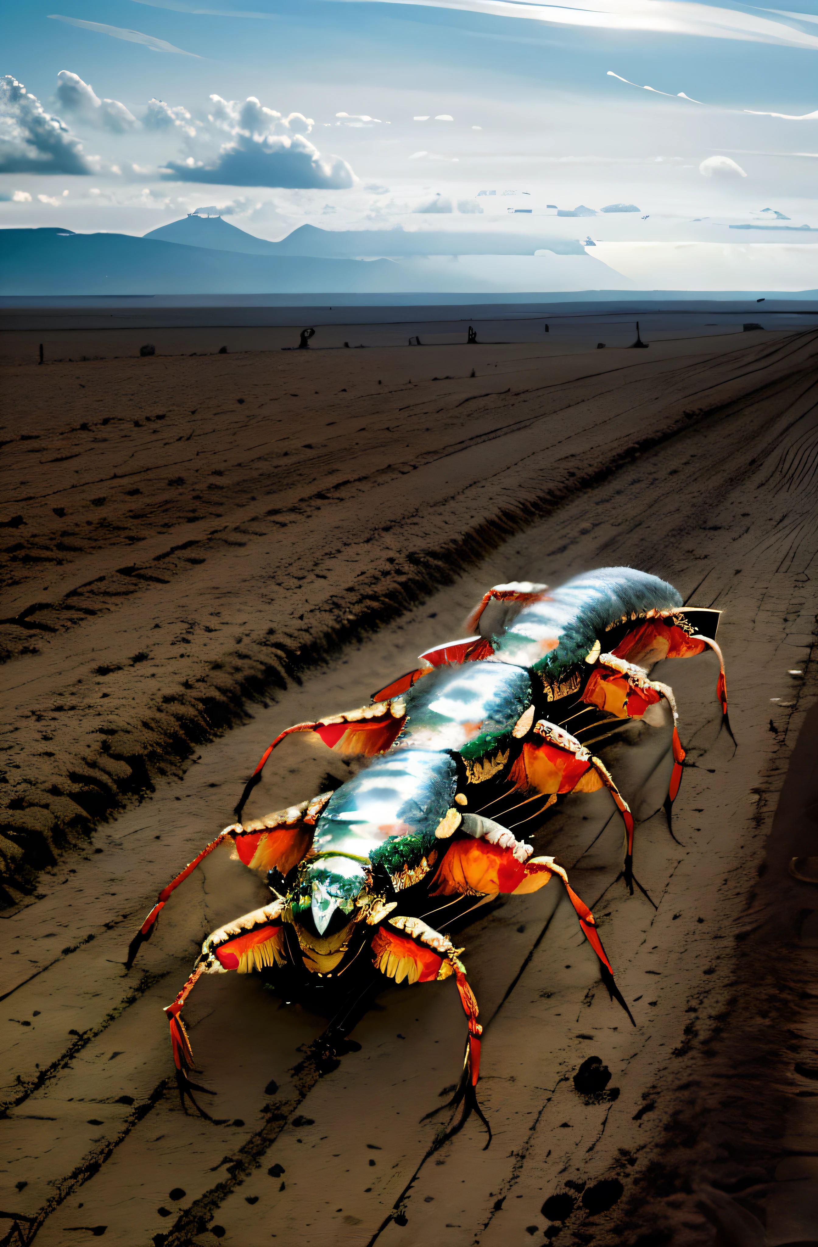 There are many animals with mutations in nuclear radiation lying on the ground, All over the place, inspired by Scarlett Hooft Graafland, sergey krasovskiy, author：Scarlett Hooft Glavland, crustacean, sergey zabelin, author：Storm Togerson, author：Robert Jacobson, land art, david hardy, frans lanting