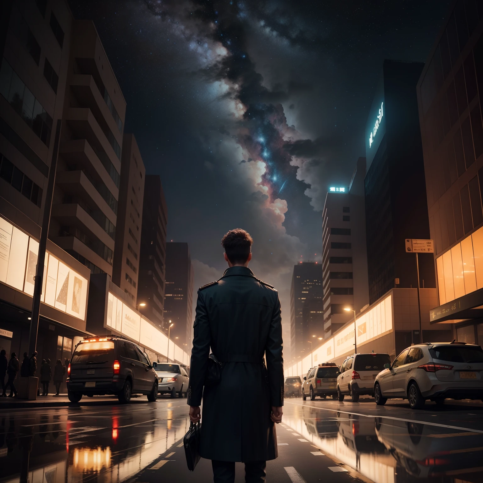 The starry sky is full of war,A forest above ground,Under the traffic of people work
