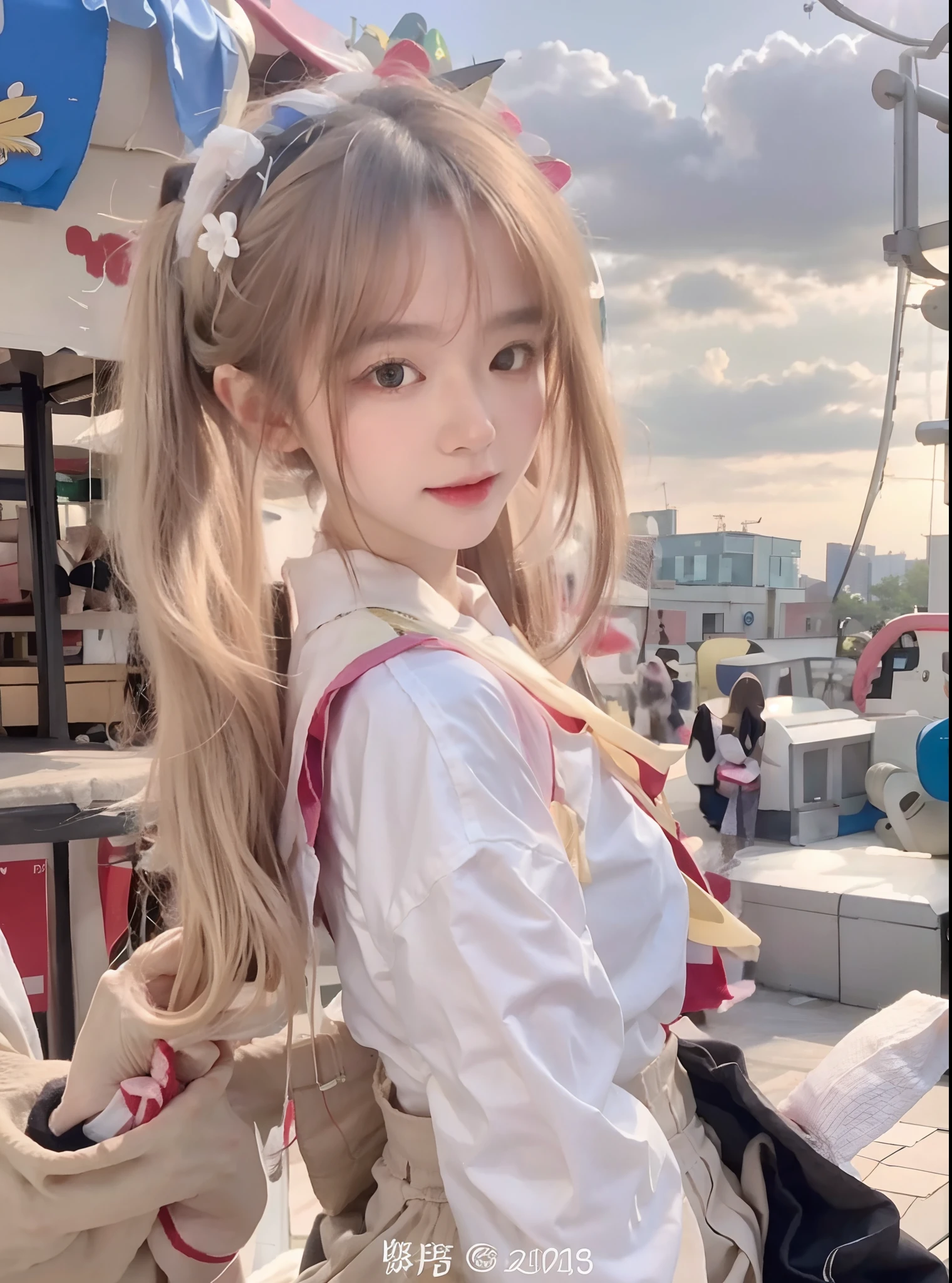 Best quality at best,tmasterpiece,超高分辨率,Textured skin,The is very detailed,awardwinning,high detal,(realisticlying:1.4),teens girl,Juvenile,Clear eyes,looks into camera,Pupil correction,A detailed eye,Precise eye structure,Clear faces,Accurate hand structure,Accurate hands