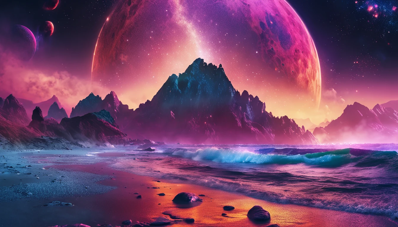 Cosmic Star Sea，Brilliant to the extreme，8K,4K,tmasterpiece