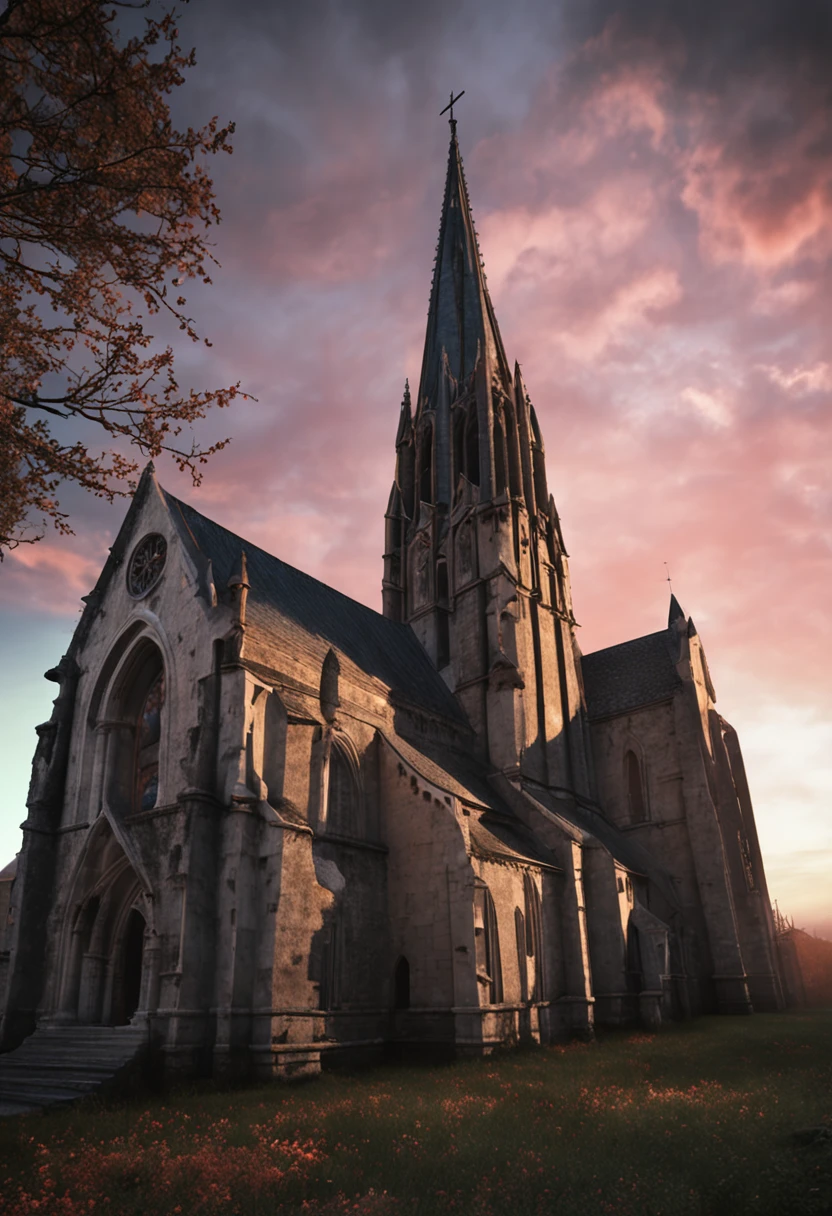 Medieval Gothic Catholic Church