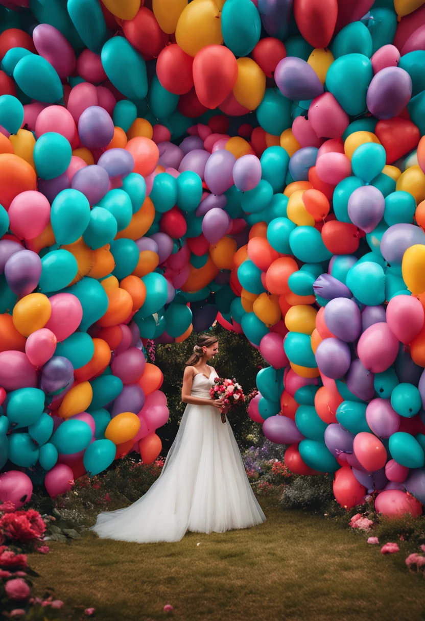 Colorful wedding balloon door,Do not appear the door