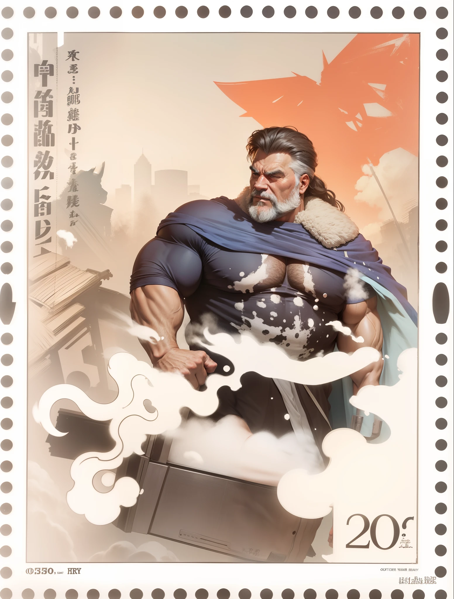 Big chest,A old man,muscle men,Strong bear,Realiy
