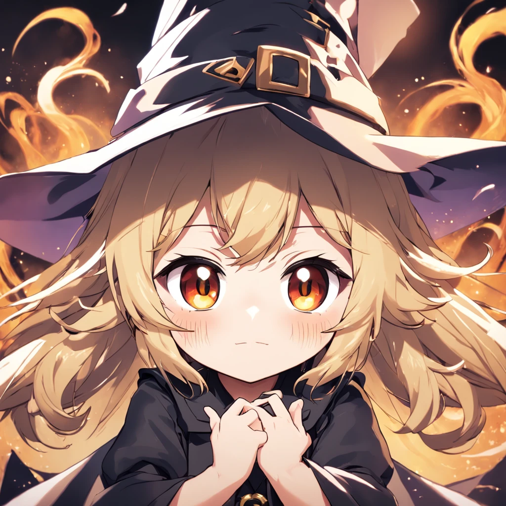 Close-up of cartoon character in witch hat, kirisame marisa, kirisame marisa from touhou, marisa kirisame, anime chibi, Chibi anime girl, Cute!! tchibi!!! cat woman, chibi anime, Chibi Art, Aromatic, touhou character, Cute anime style, Cute!! tchibi!!! schoolgirl, from touhou, chibi girl