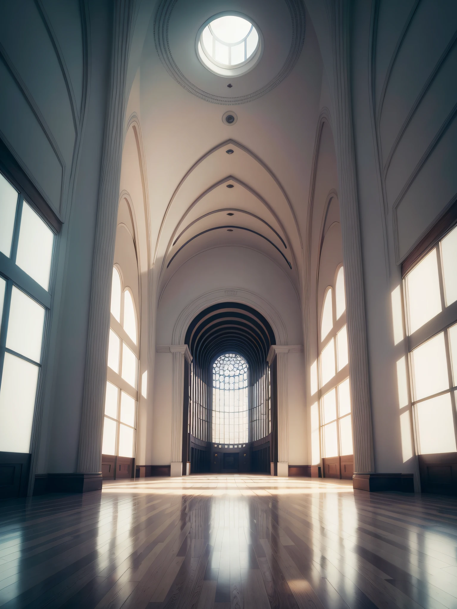 An artistic building，art-deco, surrealism, conceptual art, Interior architecture, Renaissance, OP Art, first person perspective, hyper HD, Masterpiece, ccurate, Super detail, High details, High quality, A high resolution, Best quality, Award-Awarded, 16k, 1080p --auto