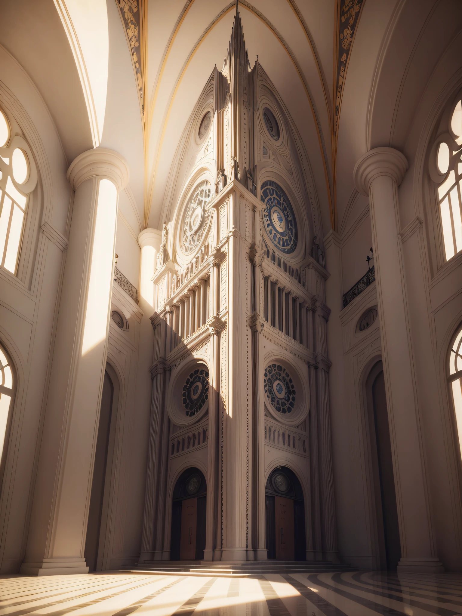 An artistic building,art-deco, surrealism, conceptual art, Interior architecture, Renaissance, OP Art, first person perspective, hyper HD, Masterpiece, ccurate, Super detail, High details, High quality, A high resolution, Best quality, Award-Awarded, 16k, 1080p --auto