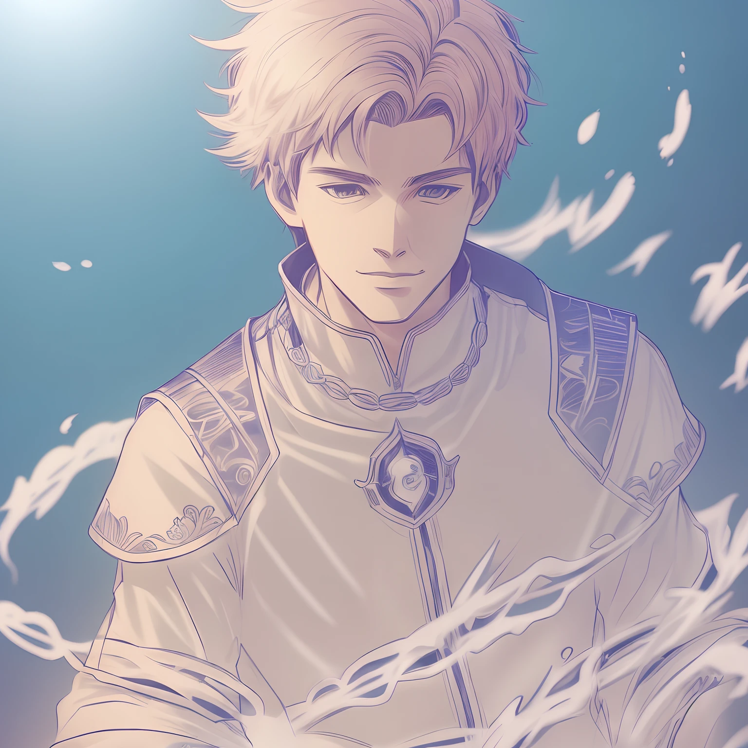an anime line drawing of linus_sebastian,