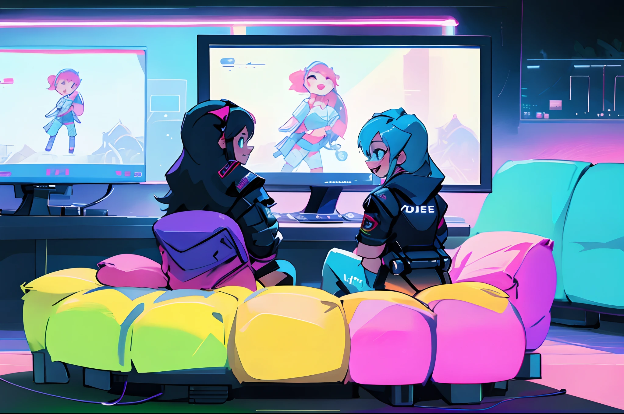A boy and a girl play video games together on the couch and laugh, Play video games, playing, Video - Games, Video games, Games, Games, They're both laughing., Twins playing video games, Video game, Video games, Video game style, Video Game Consoles, Play PC Games, Video games, Casual Game, Plays Video Games, Player-themed, Have a good time black and white background
