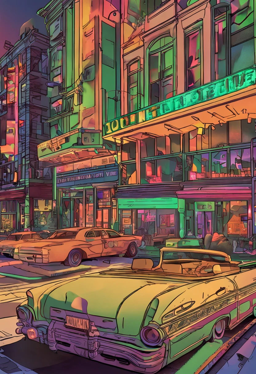 "Silent Streets, Louder Stories: Documenting Cities During the Pandemic", Vivacious, Clowncore, Golden Hour, long shot, Cinema4D rendering, Bokeh, props, Chromatic palettes colors, Green Academia, glowing lighting, Studio quality --ar 9:16
