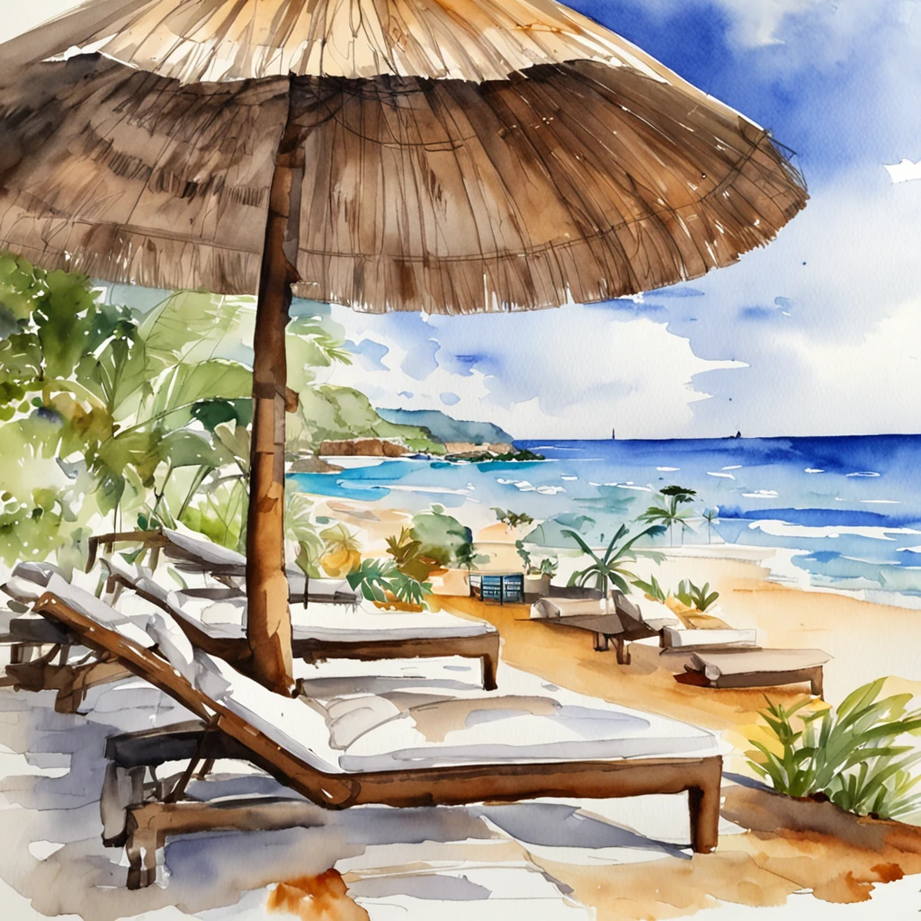 Beach project high-end facilities, Luxurious, High capacity, Pacific Coast, tropical vegetation, Dark sand