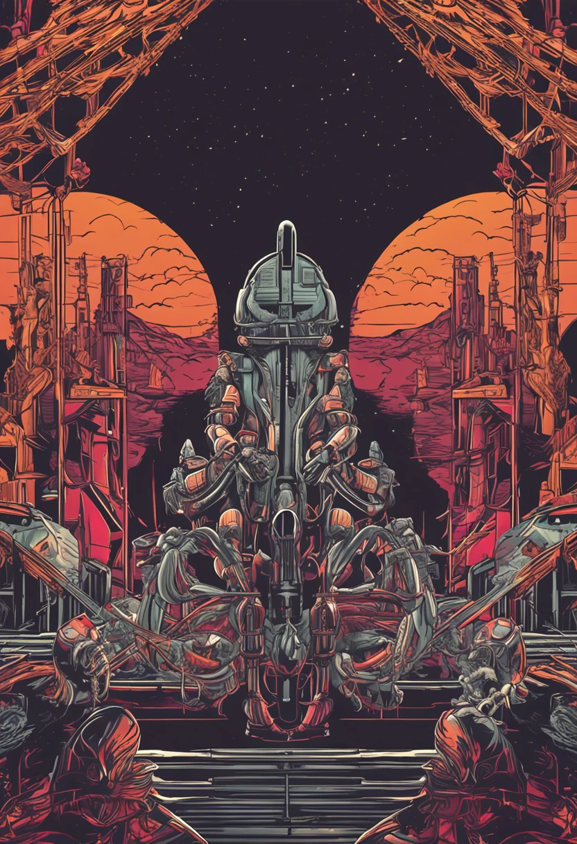Heavy metal T-shirt design