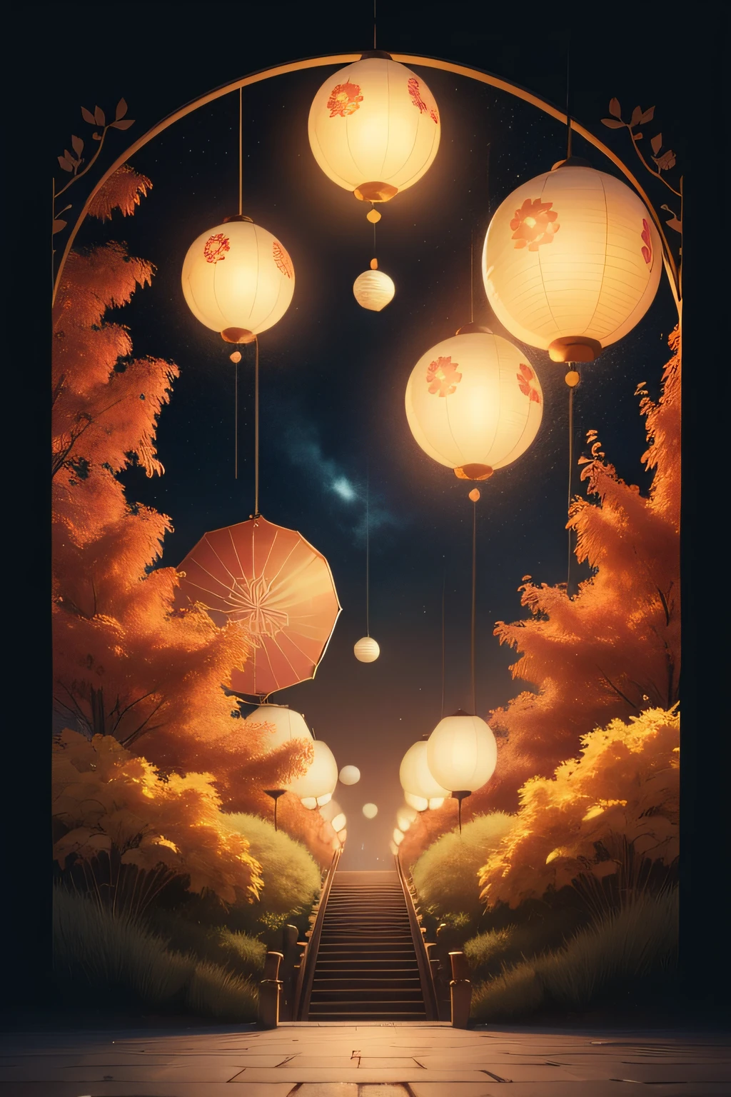 Mid-Autumn Festival advertising background