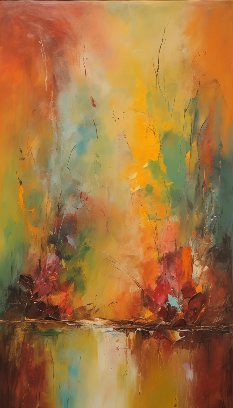 autumnal，falling leaf，Singing girl