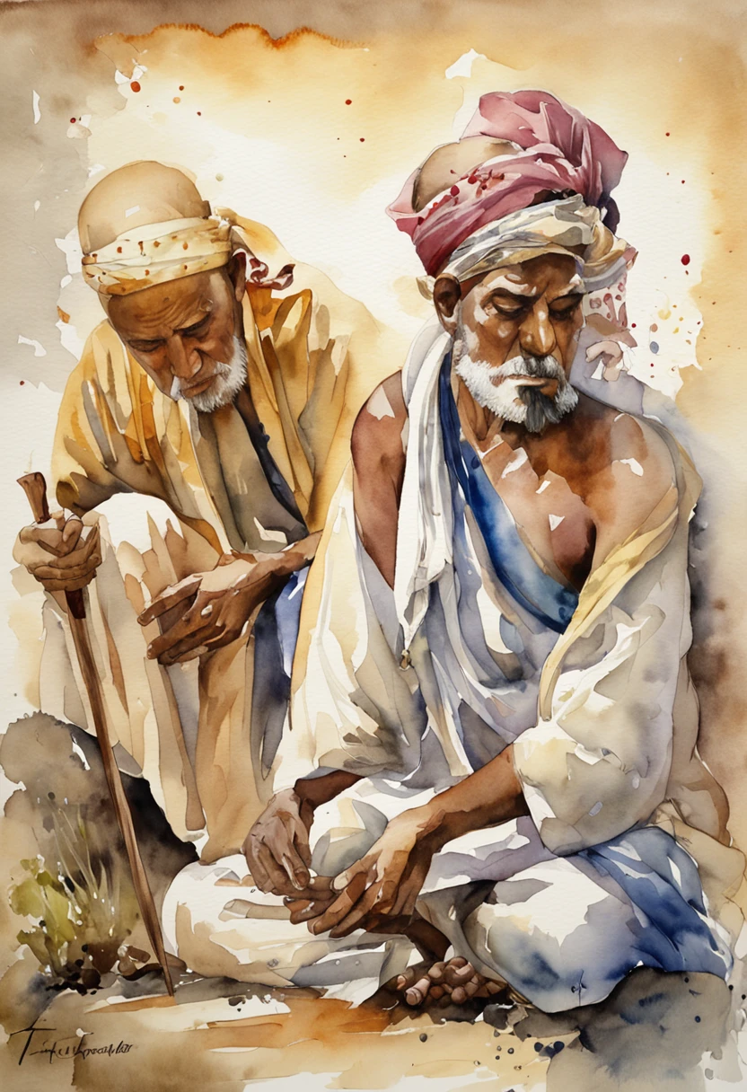 The three men bowed their heads back to each other in deep thought,stream of consciousness