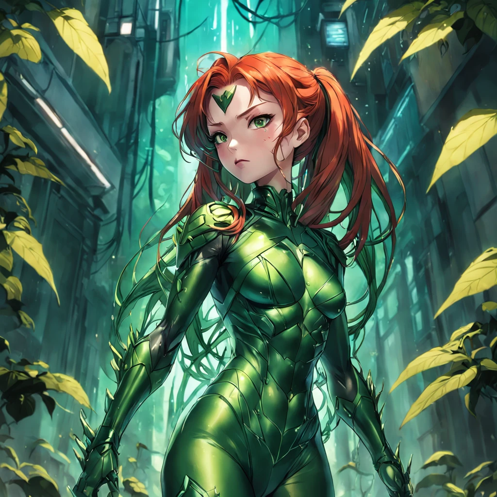 Realistic depiction of an advanced cybersuit, Poison Ivy из DC Comics