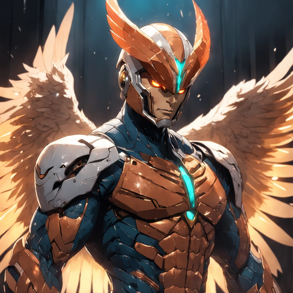 Realistic depiction of an advanced cybersuit, Hawkman из DC Comics