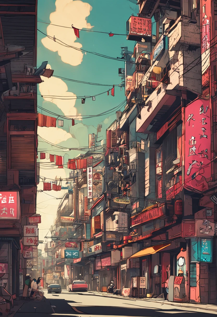 城市,the street,One guy,restaurant,elevation