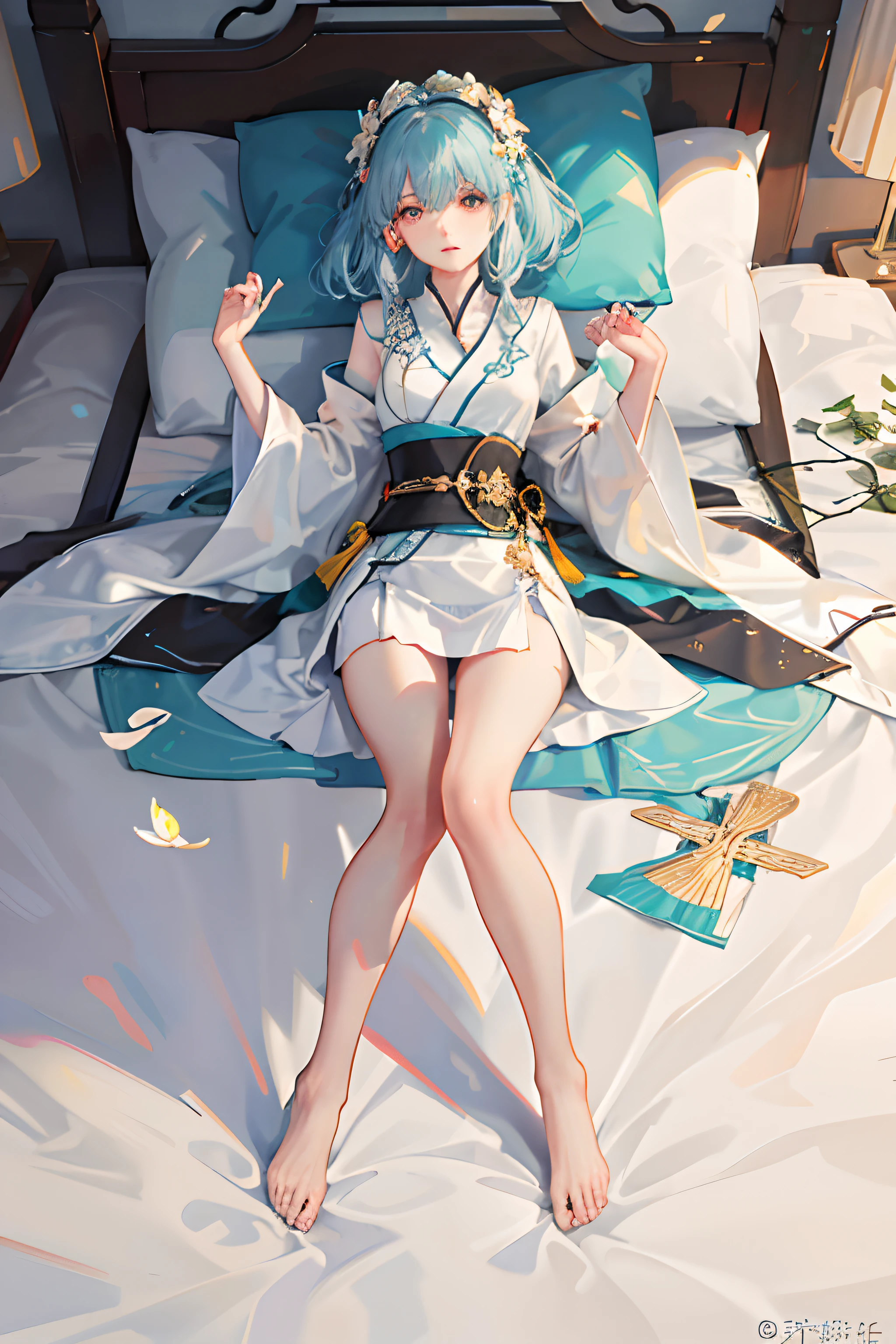 Under a thin pure white gauze skirt, the rich and delicate body is delicate,The thin spring shirt is windless and automatic,The slightly lowered skirt reveals a little delicate skin that looks even more like curd,Warm and greasy。Slender jade fingers inadvertently brushed over slender and beautiful jade legs,Slightly bring up the slightly longer and close-fitting profane skirt,Reveals a pair of crystal moisture,The small and delicate golden lotus shows off its feet:White instep,Very delicate but unable to see the presence of bones,Several pale cyan blood vessels are distributed on it, which shows its whiteness and tenderness。The soles of the feet are slightly red,Five slender toes,Appears a pink。It does not show a natural beauty without much embellishment。A faint smell of orchids came,I can't tell whether it's the body fragrance of a beautiful person or the floral fragrance of empty mountain flowers,The two are too close。The mixed aroma stimulated Shifei Xuan's nerves,Although separated by a double light gauze robe,The soles of the stunning jade golden lotus shrank slightly,Jade legs are slightly relaxed、Willow waist folded slightly、A delicate and fragrant scene of spring