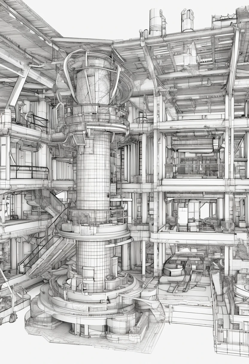 "Highly detailed 3D blueprints of architecture and machinery, precise measurements and specifications, intricate mechanical parts, accurate representation of materials and textures, technical drawings with clear annotations, professional level detailing and accuracy."