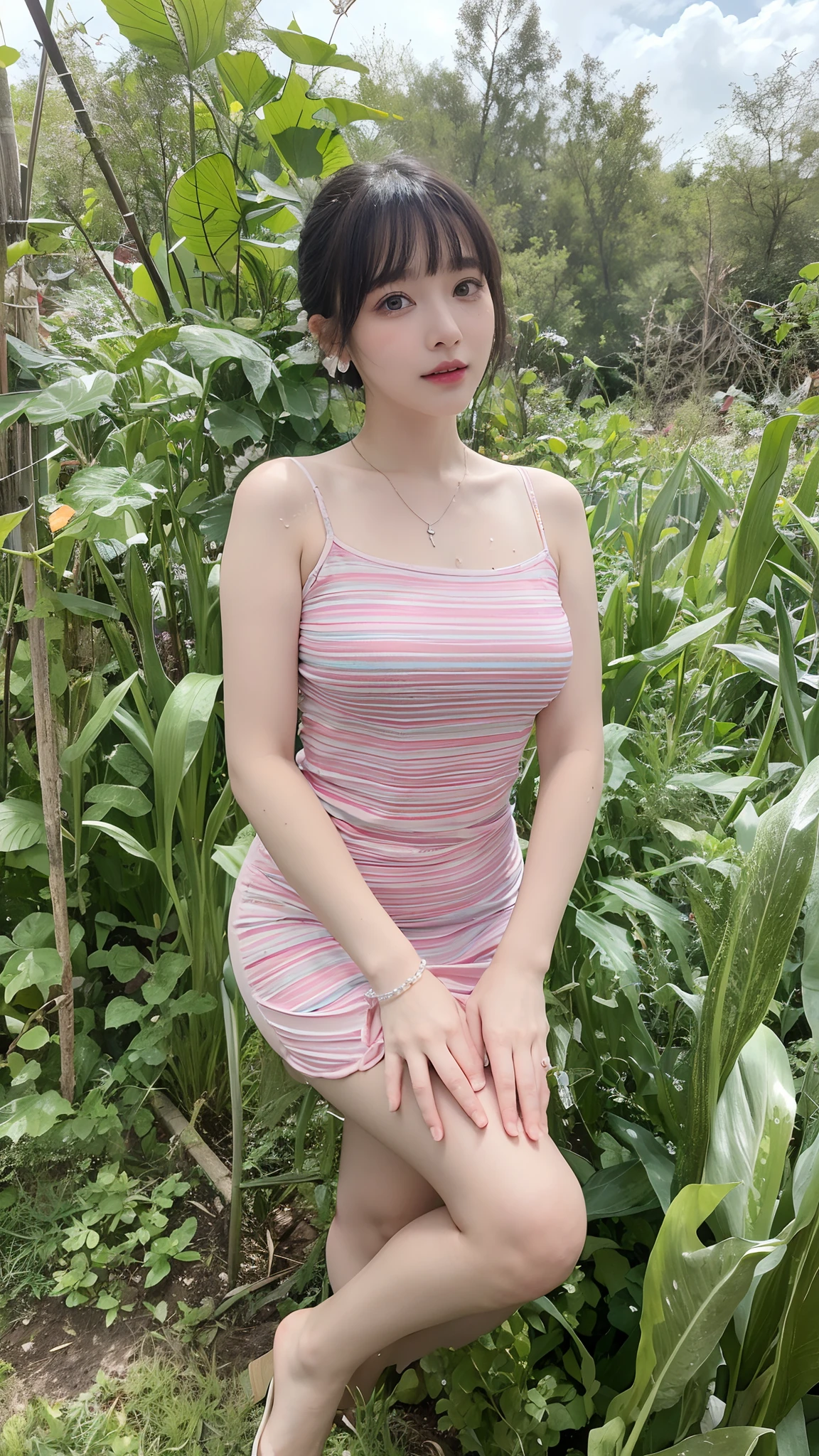 Top quality, Masterpiece, 超高分辨率, (Realistic, : 1.4), Original photo, (True skin texture: 1.3), (filmgrain: 1.3), in a panoramic view, Portrait, Very wide lens, Narrow waist, cowboy lens, (bangs, Inconspicuous, Cold light,) Night, Close-up, Tears, Short hair, neck long, ears sticking out, bangs, Big eyes, Brightly Colored Eyes, In the house, Dust, Tindall effect, (Facial expression), Sitting, (hitting a wall), Crying, Frowning, (Looking down), Nervousness, Tears, smiling happily
one girl, eyes and face with beautiful details, White jabot, pink dark V, Brown eyes,