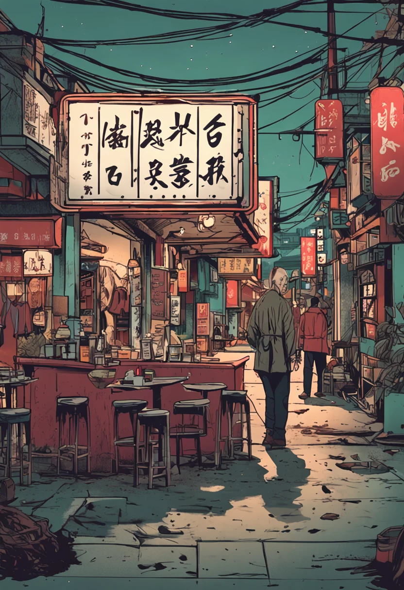 城市,the street,One guy,restaurant