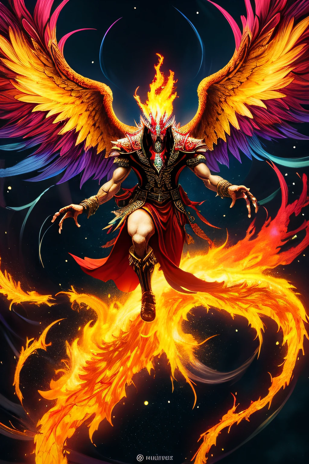 horribly Complex and In detail Dramatic phoenix